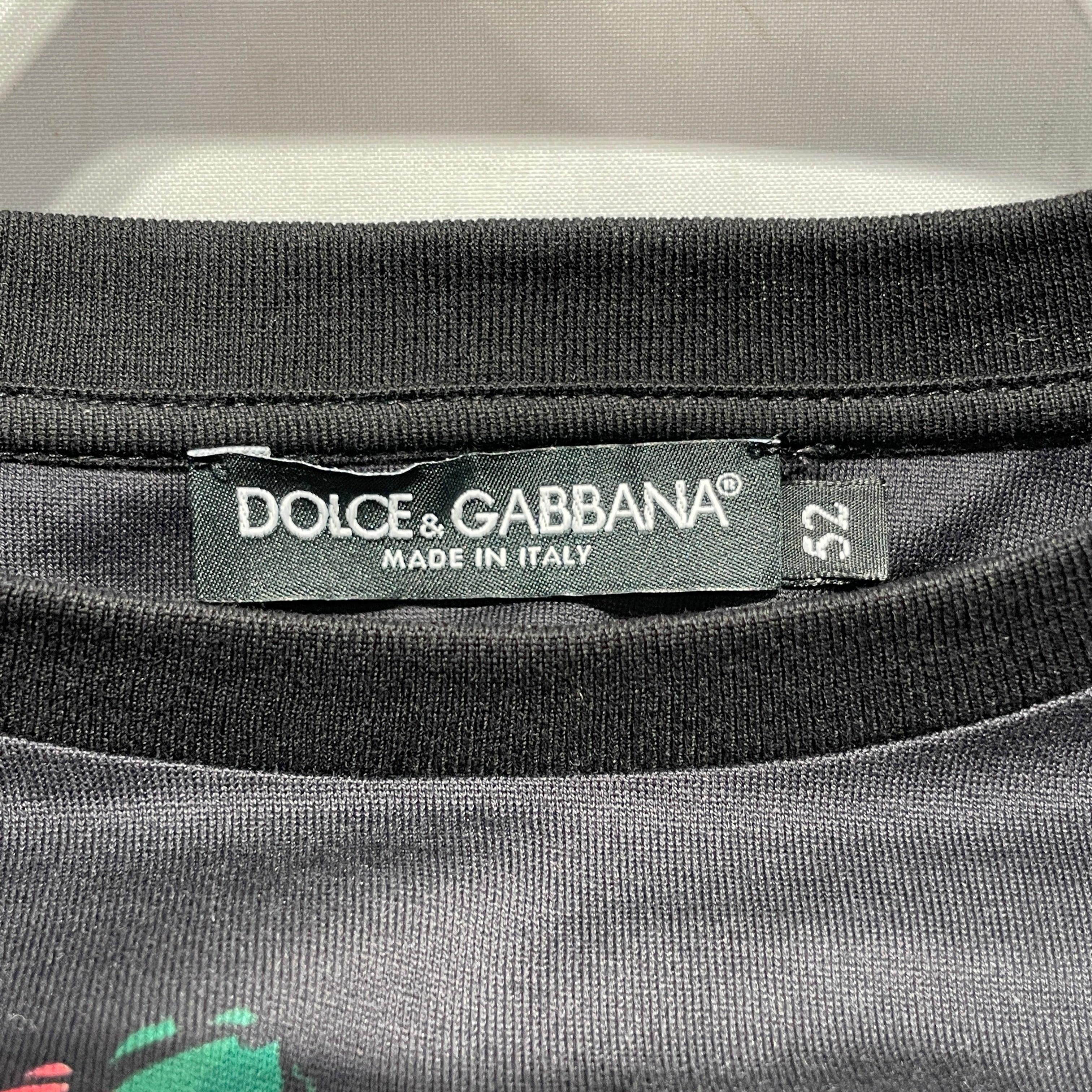 DOLCE&GABBANA/T-Shirt/52/Cotton/BLK/my heart belongs to d&g view 3