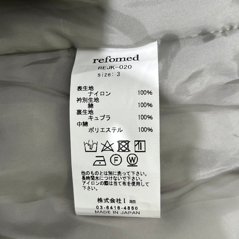 refomed/Jacket/3/Nylon/GRY/DOKA NYLON Made in Japan