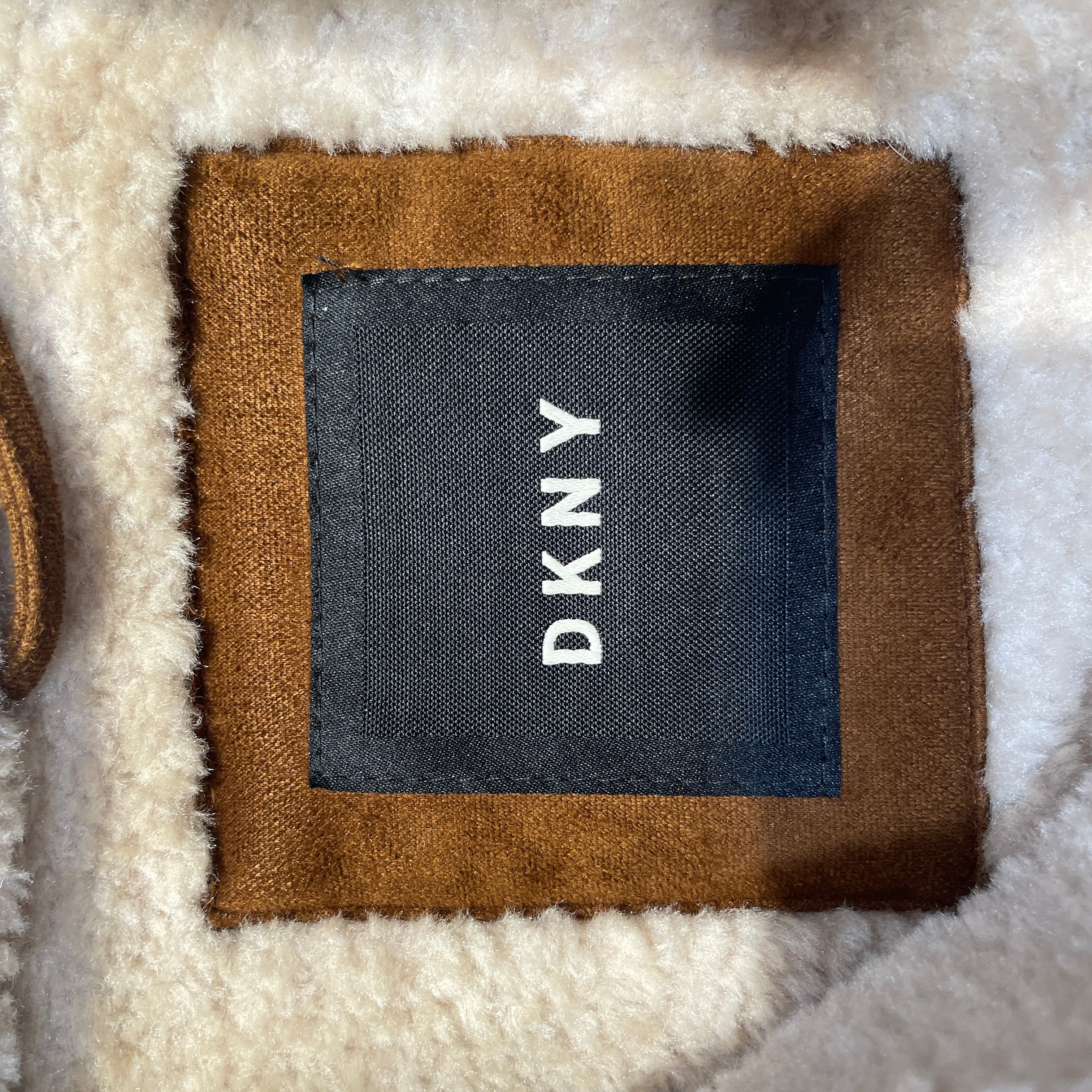DKNY(DONNA KARAN NEW YORK)/Coat/XL/Polyester/CML/Faux Shearling Suede Bomber view 3
