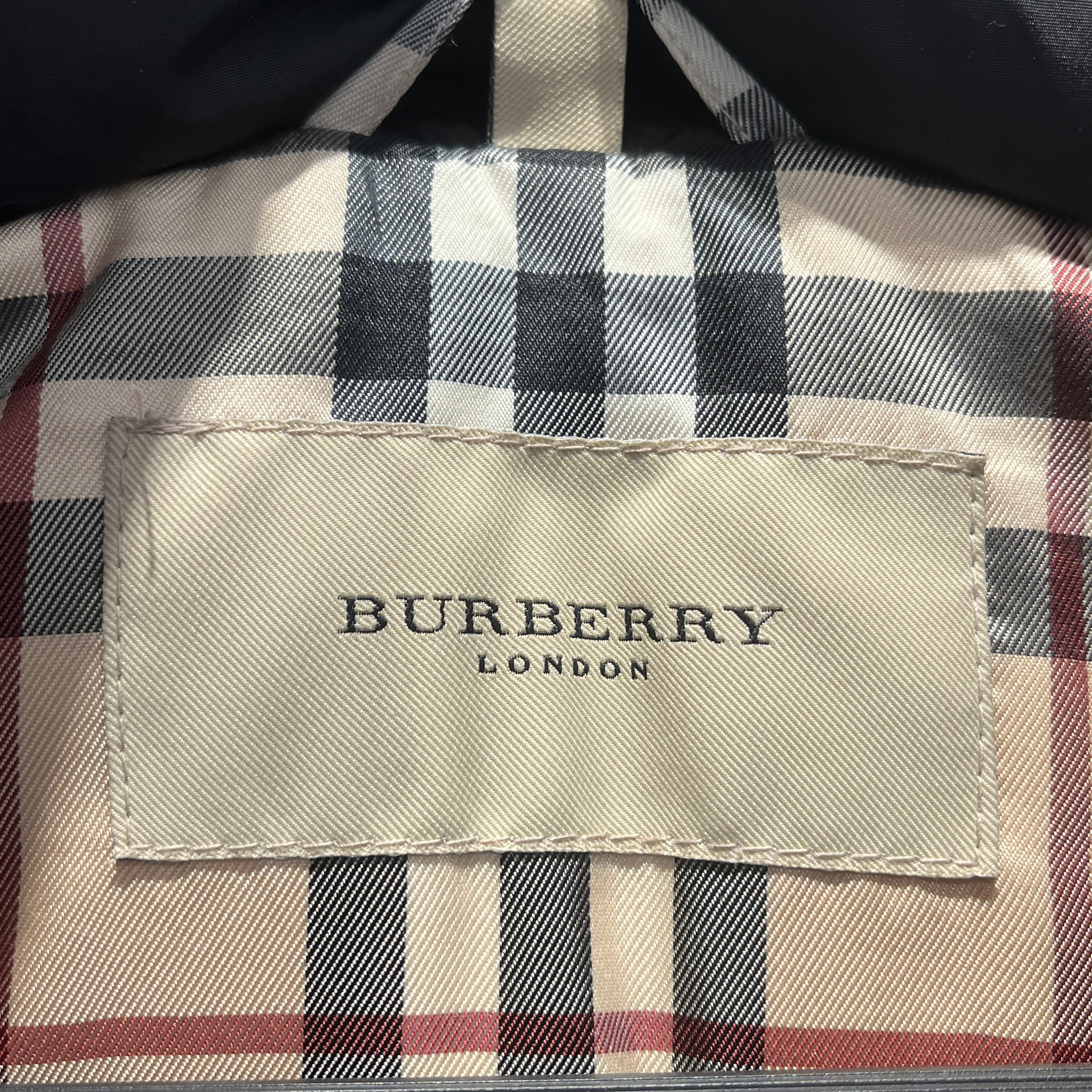 BURBERRY/Puffer Jkt/XS/Plaid/BLK/Short Puffer Jacket view 4