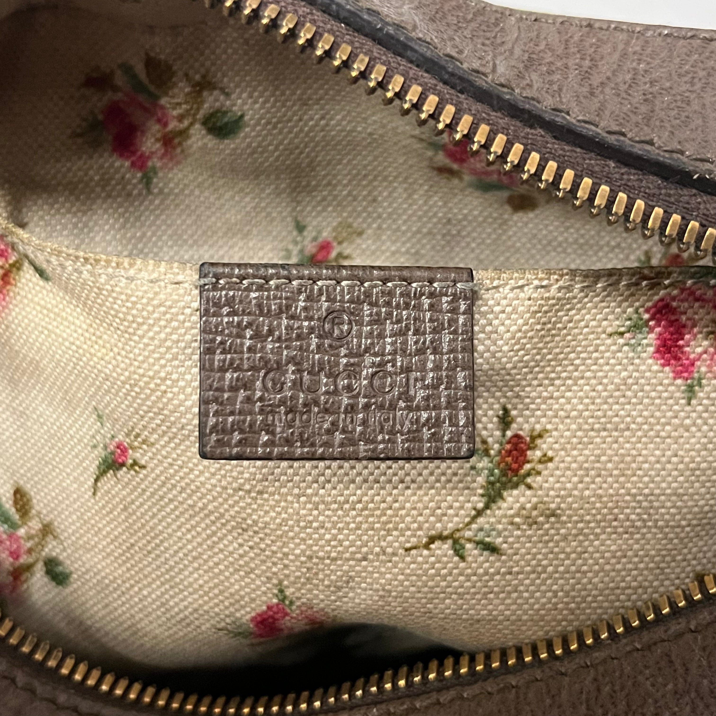 GUCCI/Cross Body Bag/Monogram/Leather/BEG/neo vintage view 6