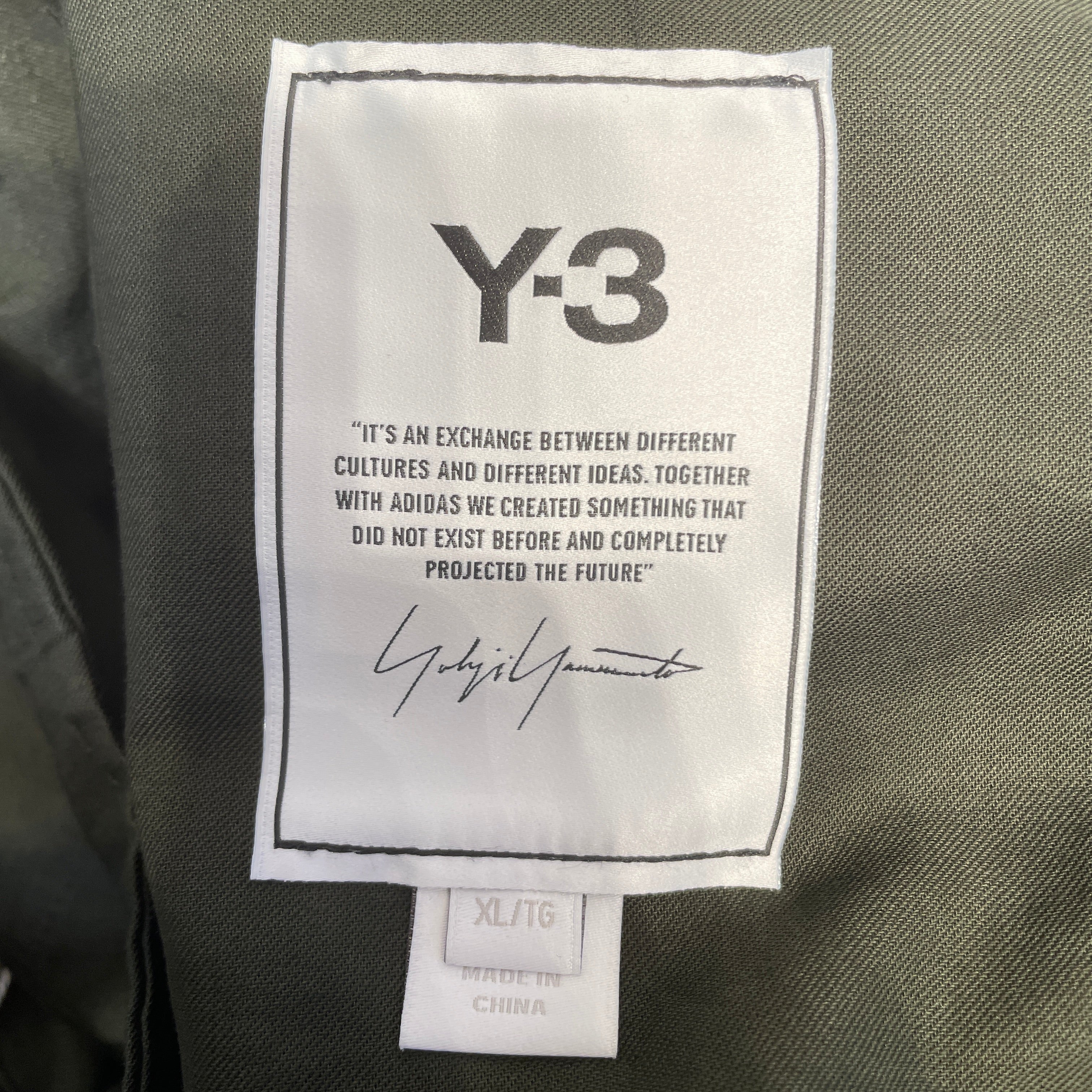 Y-3/Cropped Pants/XL/Nylon/GRN/ view 3