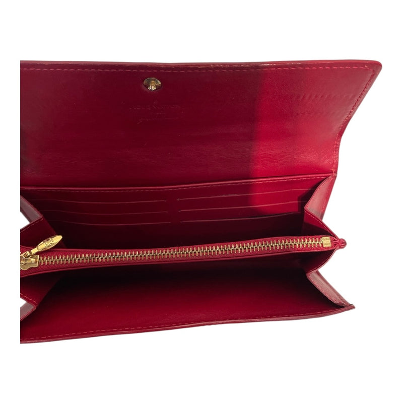 LOUIS VUITTON/Long Wallet/Black/Leather/