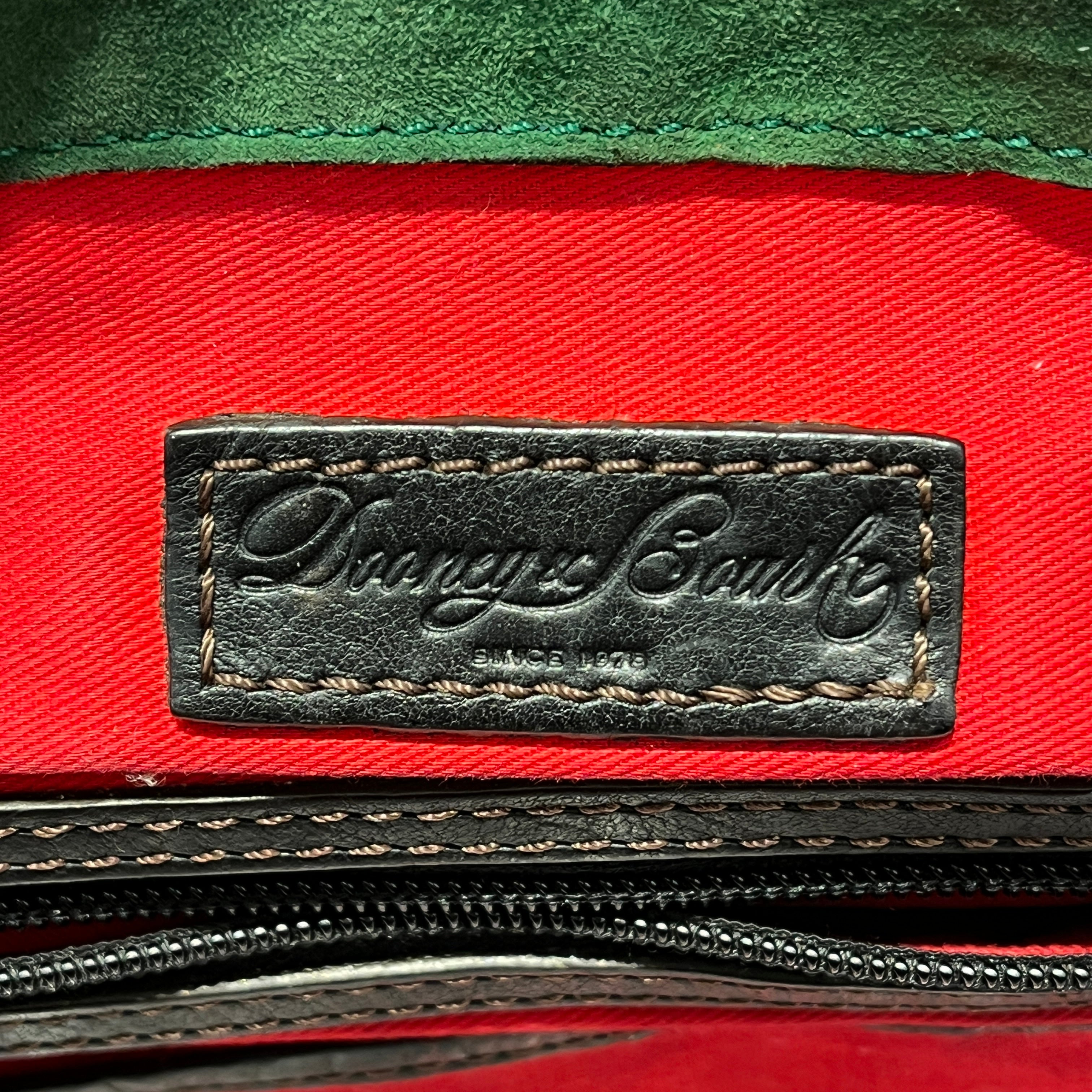 Dooney & Bourke/Cross Body Bag/Leather/BLK/florentine foldover messenger view 5
