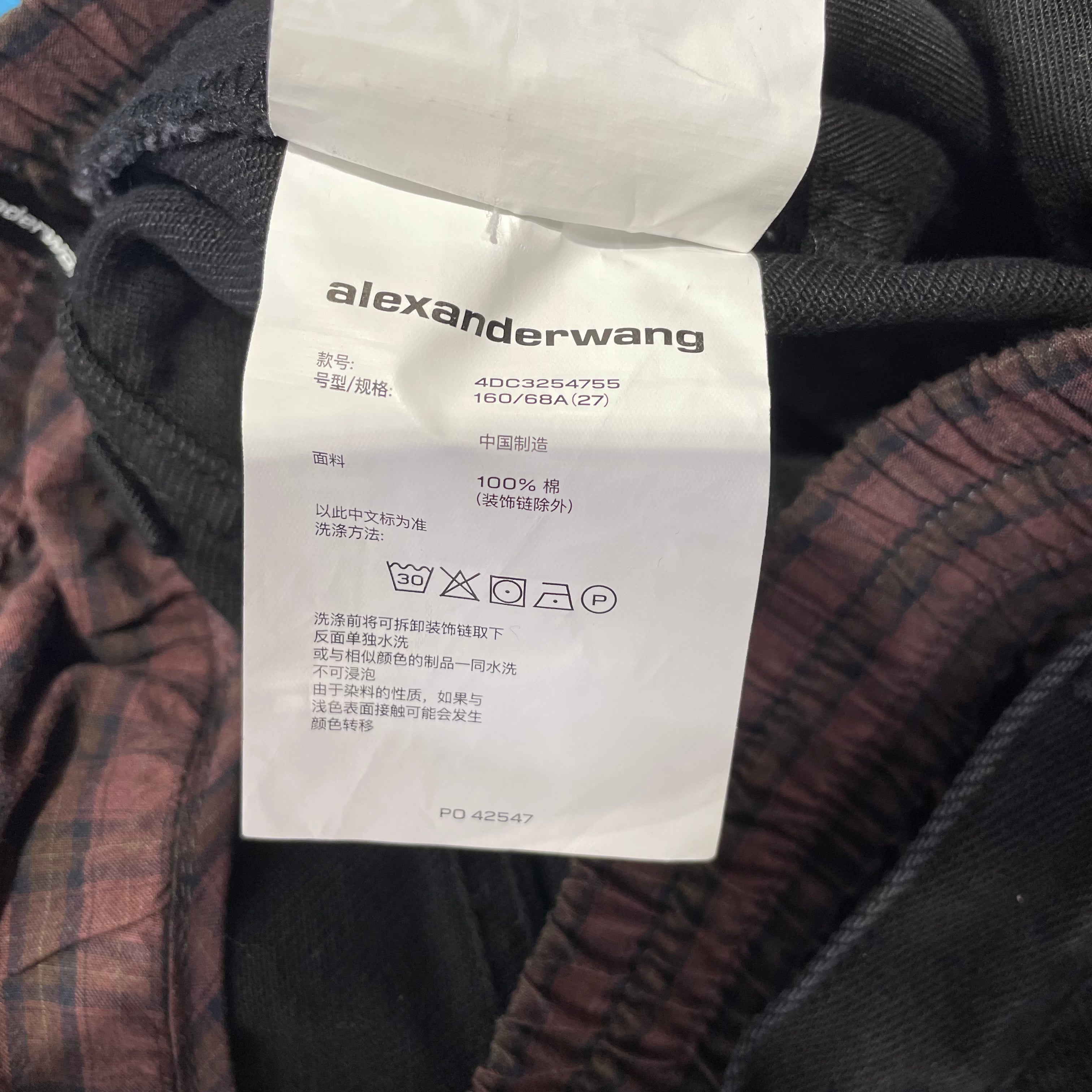 Alexander Wang/Shorts/27/Denim/BLK/DENIM SHORTS WITH BOXERS view 6
