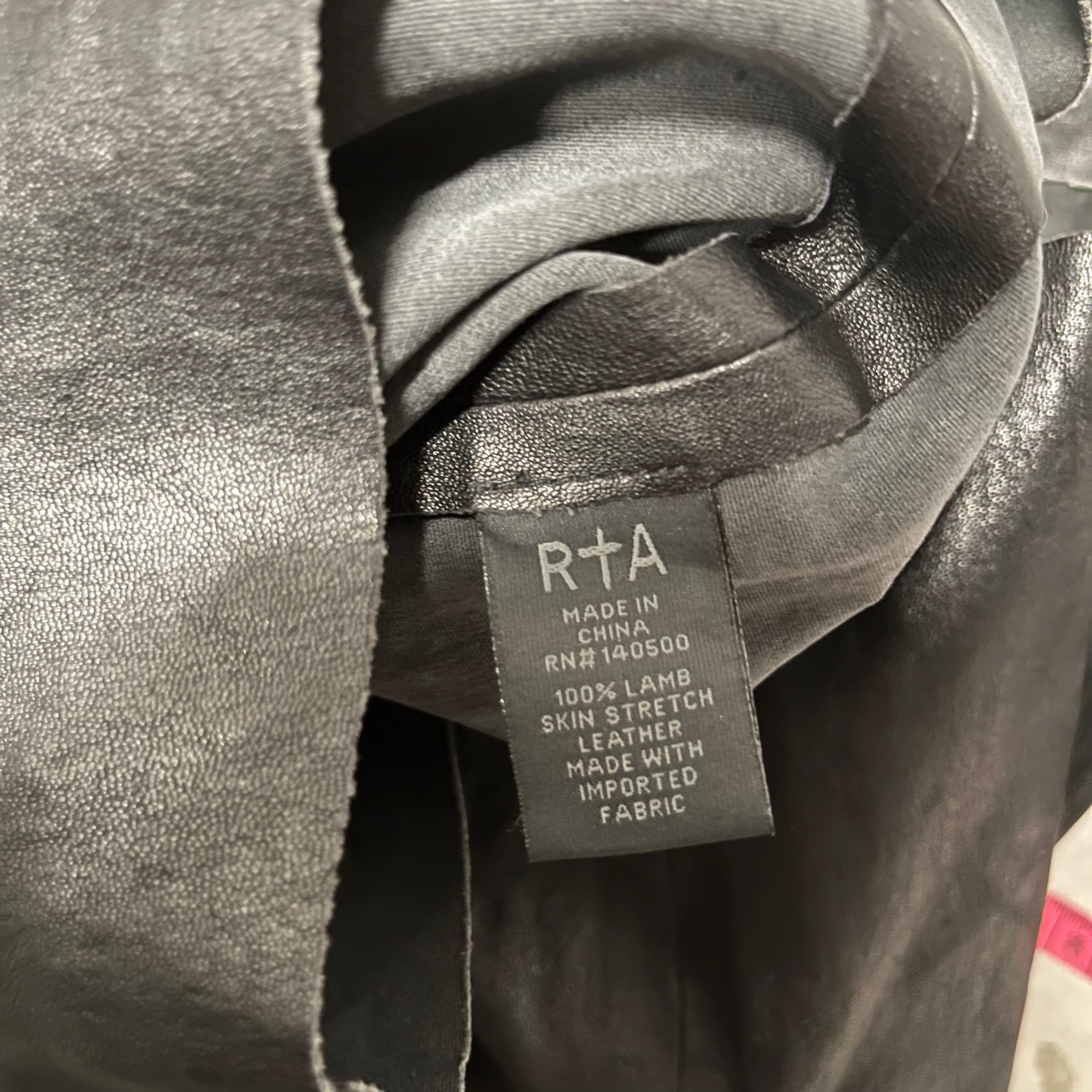 RtA/Dress/4/Lambskin/BLK/off the shoulder view 3