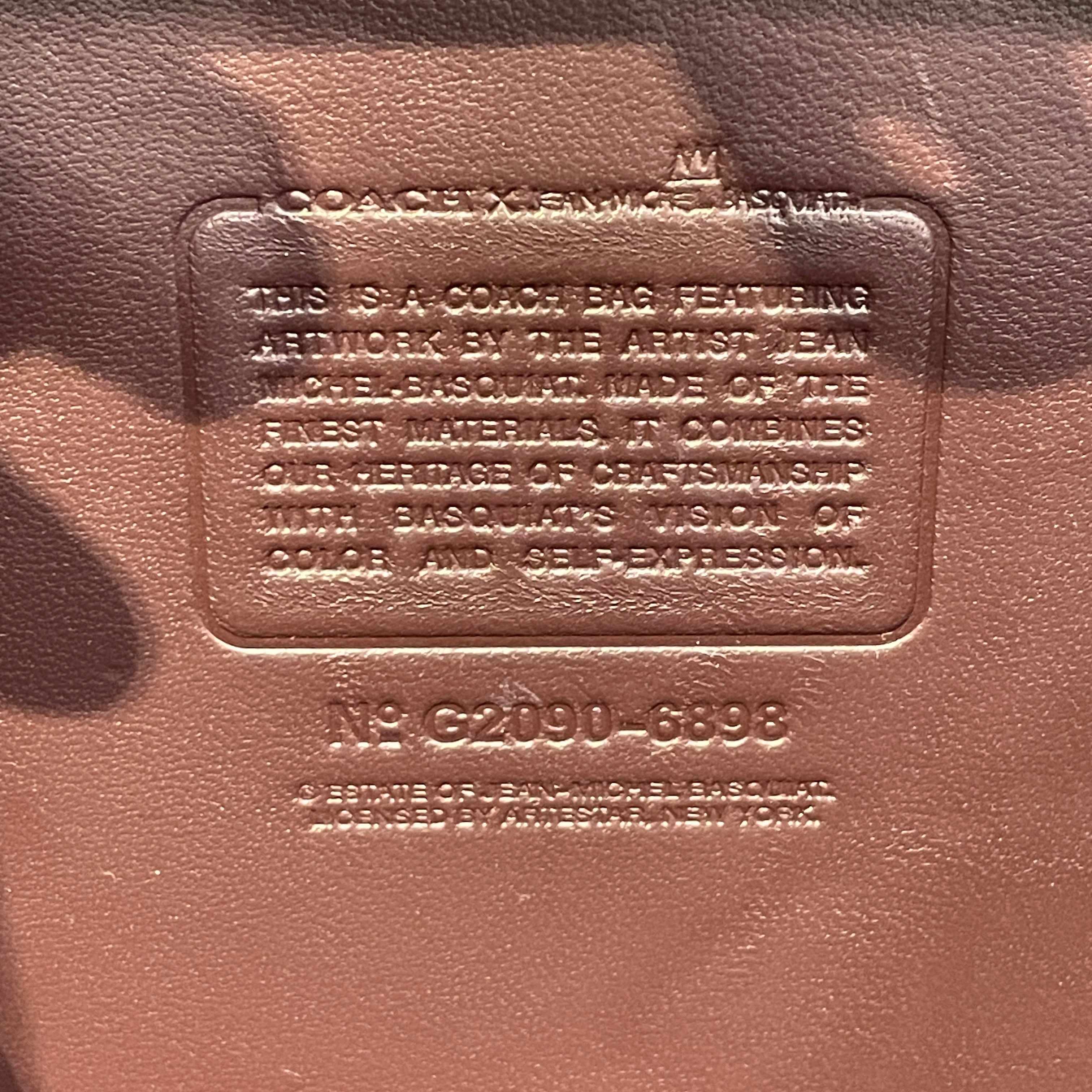 COACH/Hand Bag/Graphic/Leather/BLK/Banana view 4