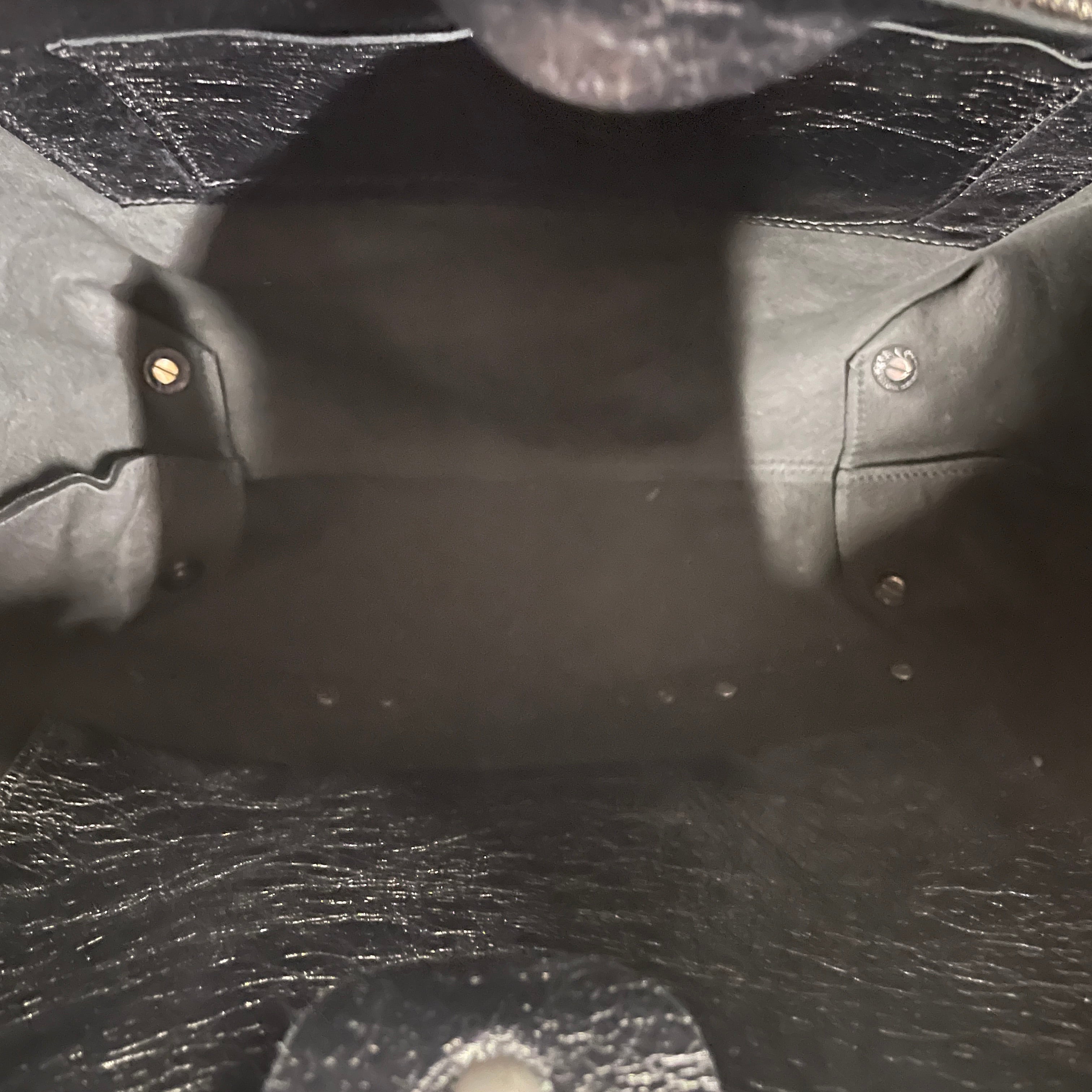 BALENCIAGA/Tote Bag/Leather/BLK/39WHV8Y, CAGOLE CRACKED view 4