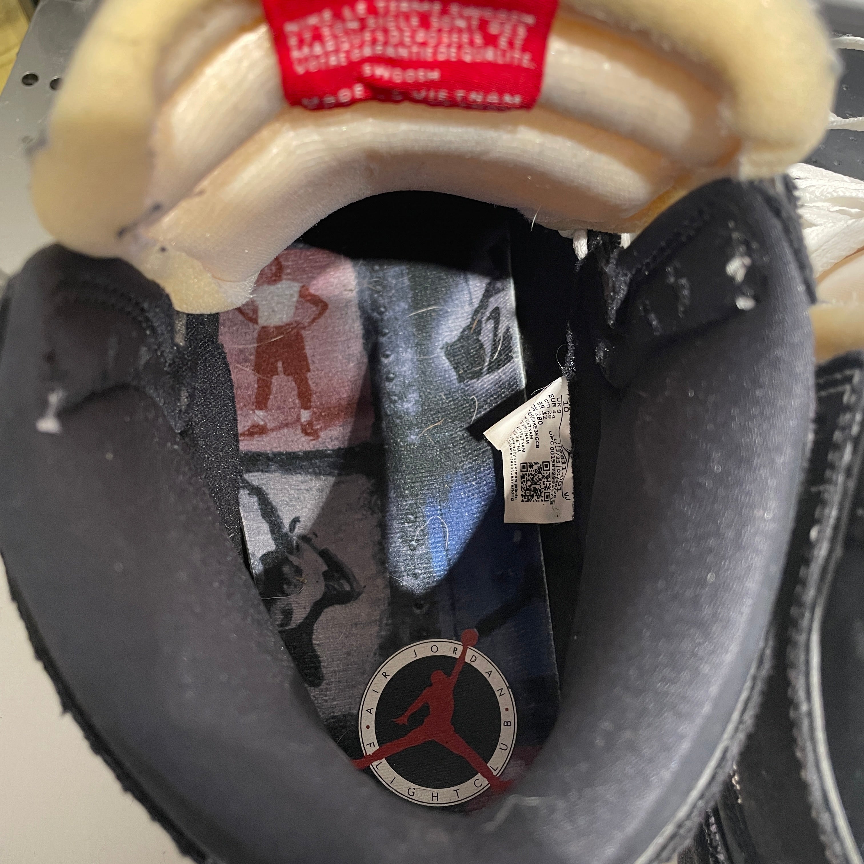 NIKE/Hi-Sneakers/US 10/Cotton/BLK/JORDAN 1 HIGH OG FIGHT CLUB view 3