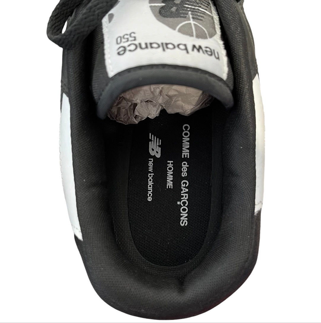 NEW BALANCE/COMME des GARCONS HOMME/Low-Sneakers/US 11/Leather/BLK/new balance 550 view 3