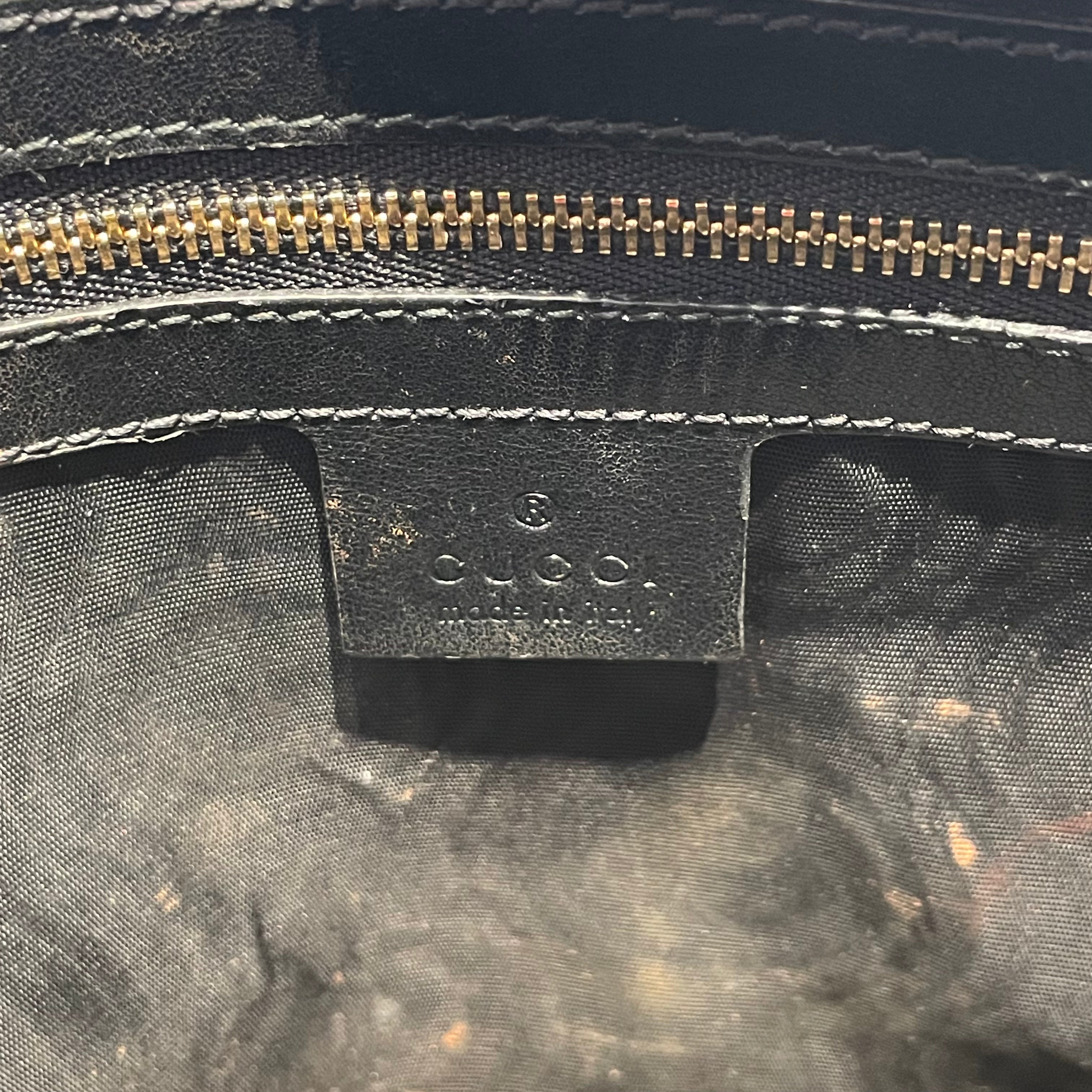 GUCCI/Pouch/Leather/BLK/maurem clutch view 5