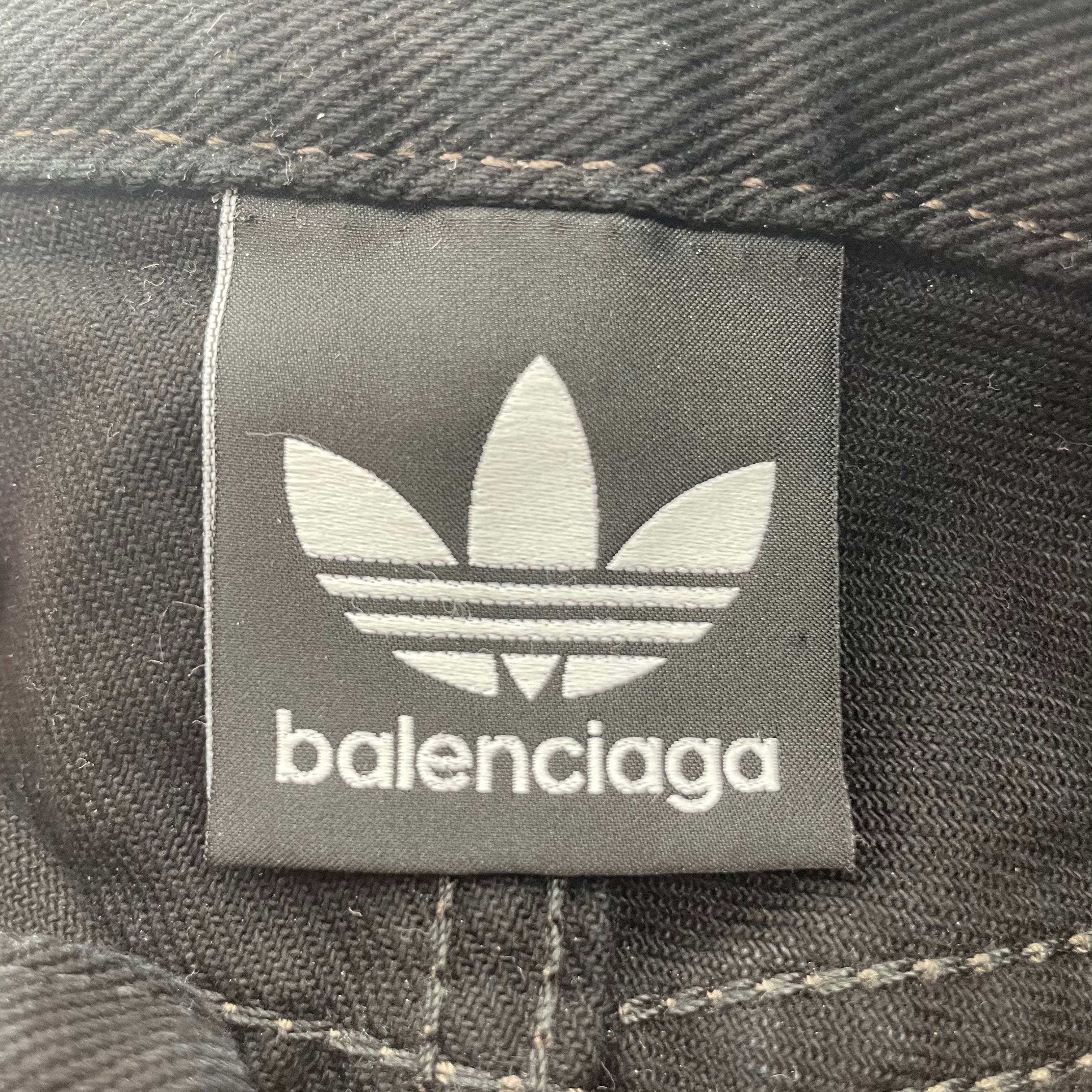 BALENCIAGA/Skirt/Border/Denim/BLK/addias/balenciaga view 3