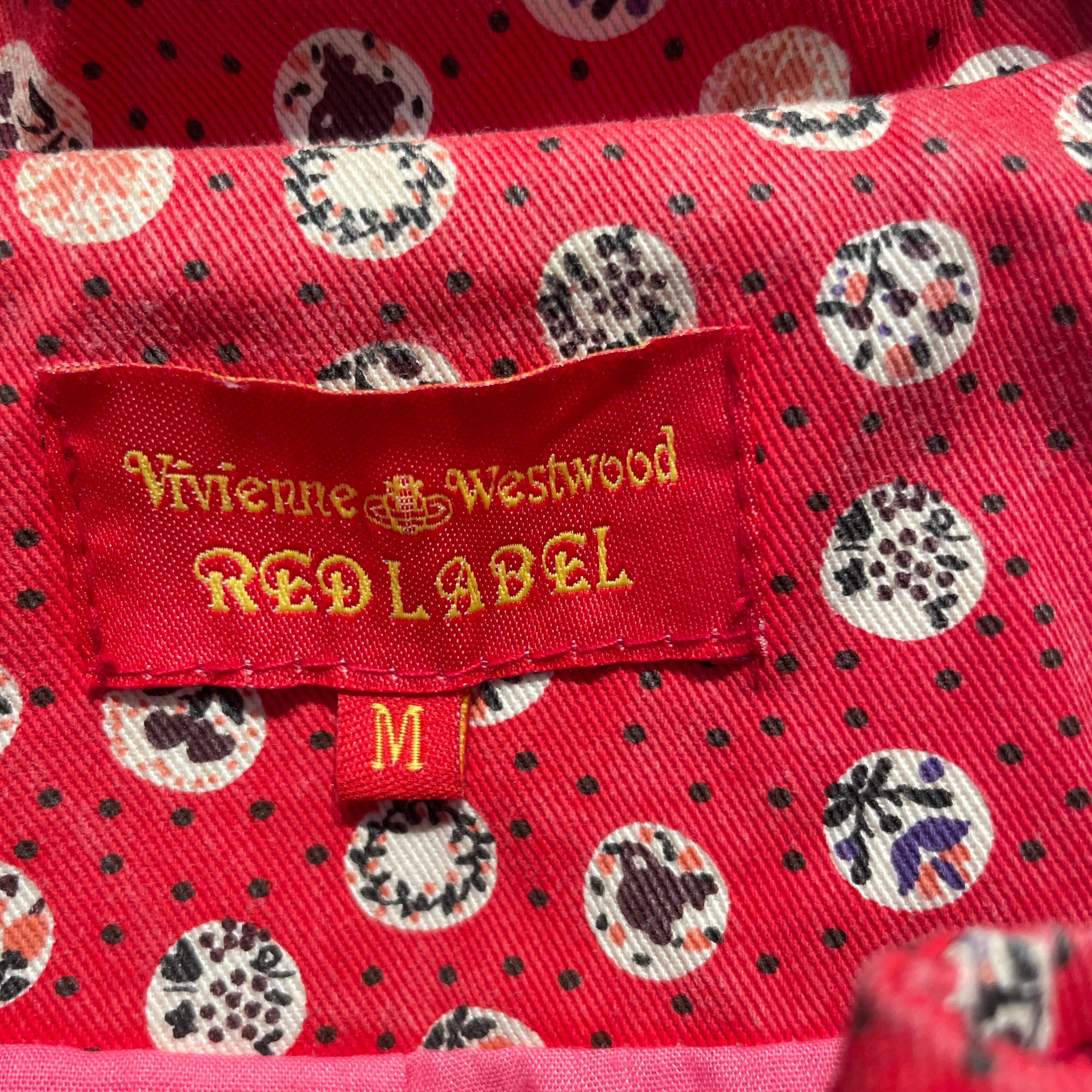 Vivienne Westwood/Denim Jkt/M/Denim/RED/Single Breasted/All Over Print/RED LABEL view 3