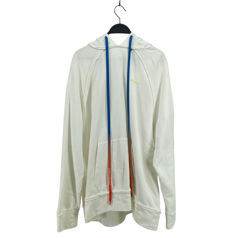OFF-WHITE/Hoodie/M/Cotton/WHT/YELLOW PAINT ARROWS