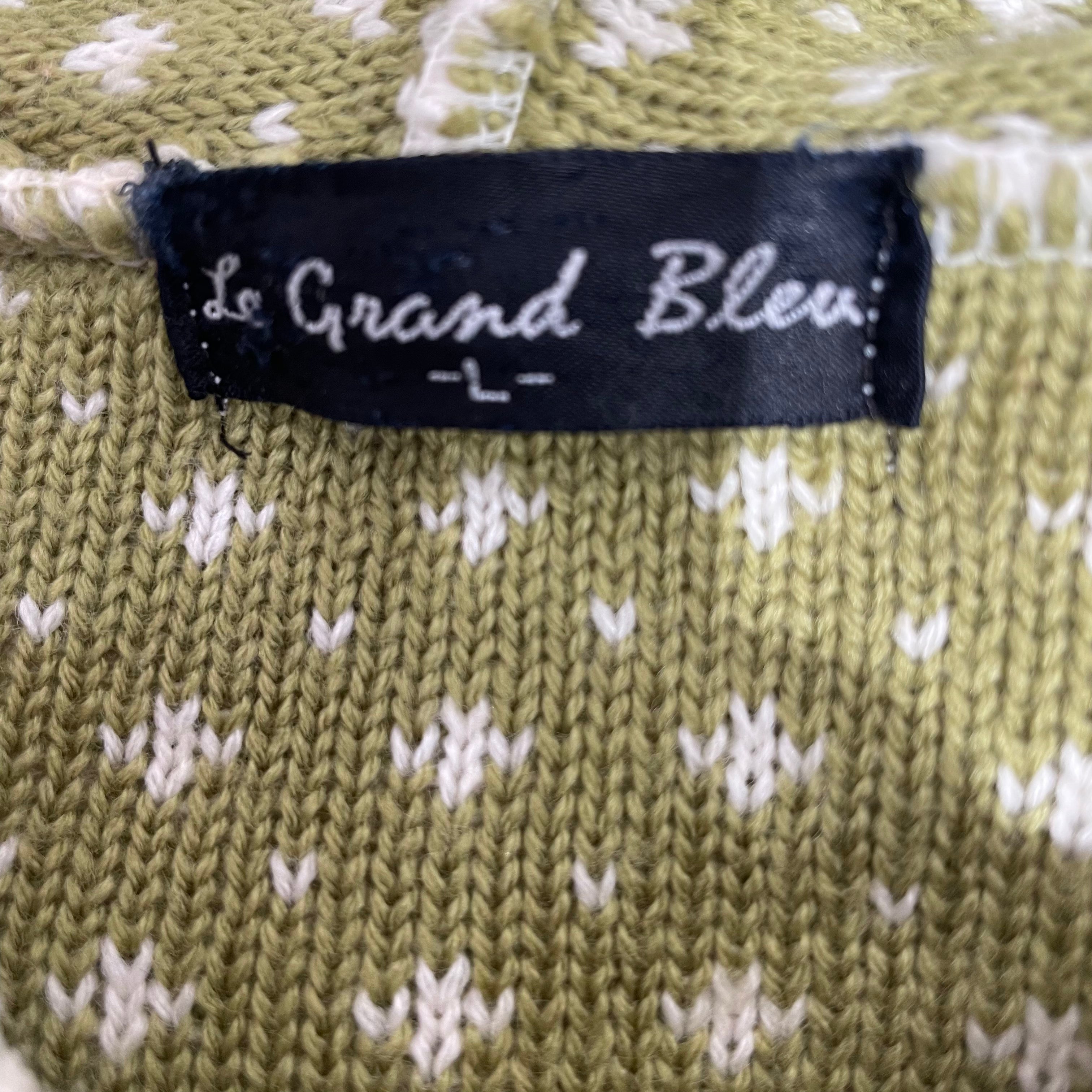 LE GRAND BLEU/Hoodie/L/Graphic/Cotton/CRM/GREEN/YLLW/CREAM (L) view 3