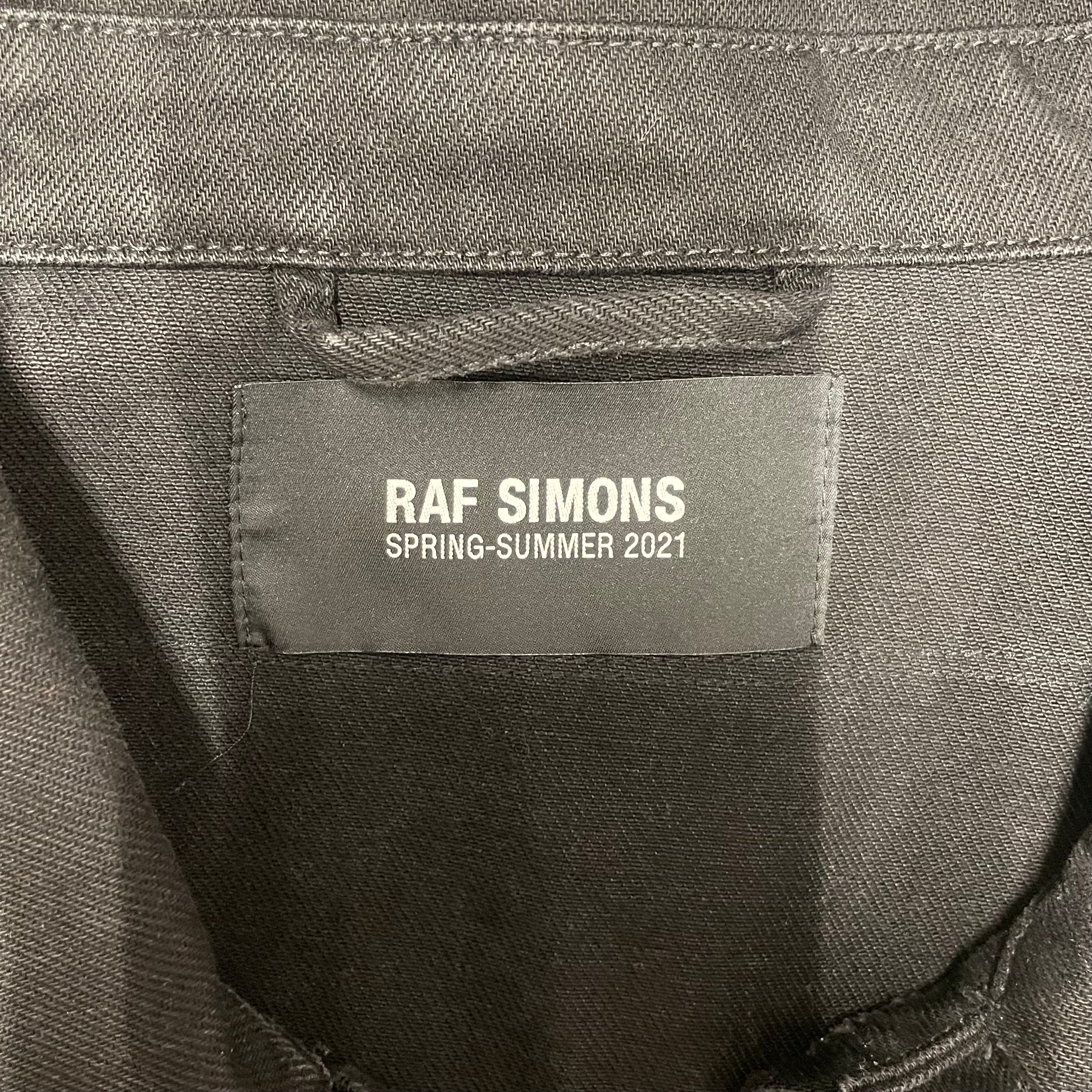 RAF SIMONS/Denim Jkt/S/Cotton/BLK/LIQUID DREAMS RAF view 3