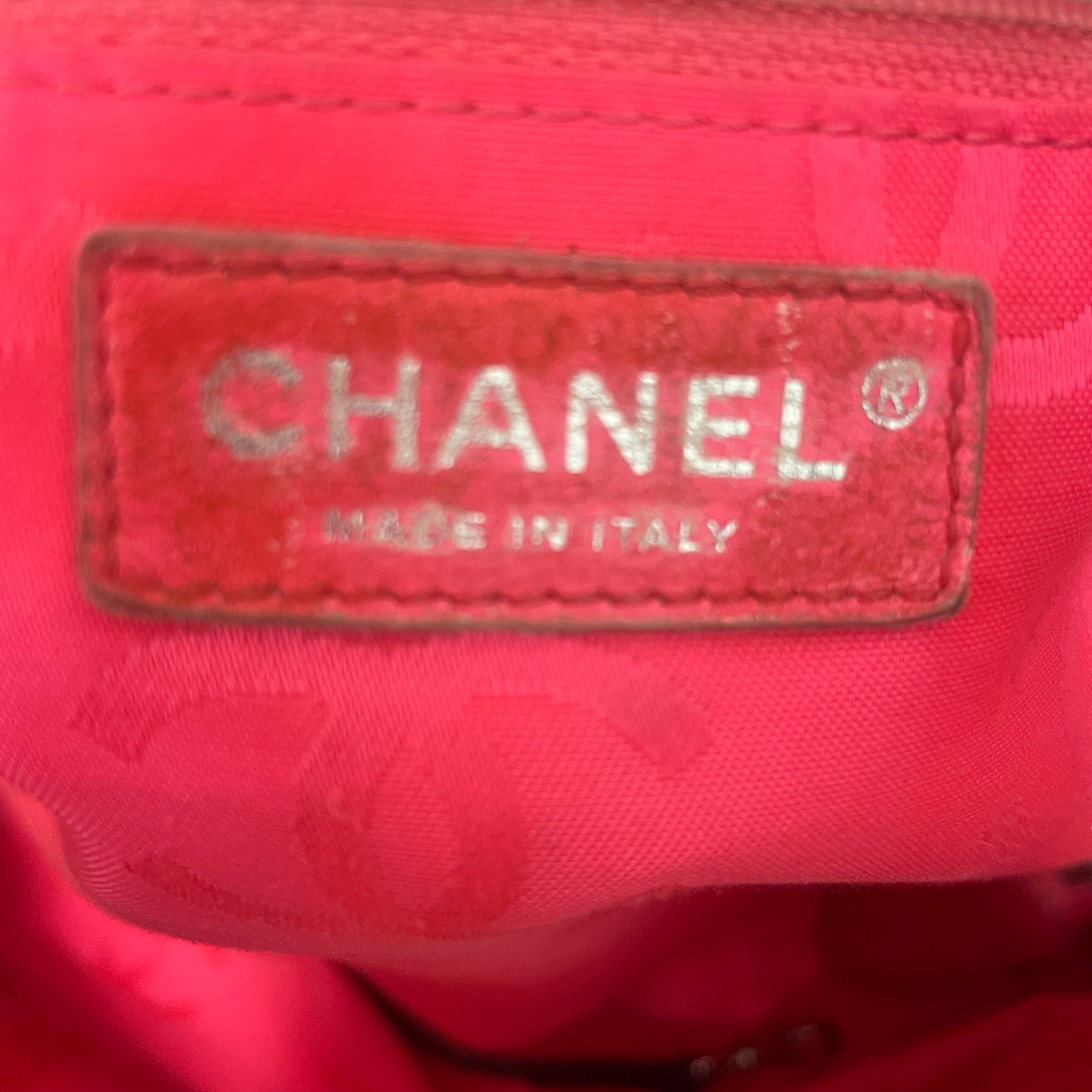 CHANEL/Tote Bag/Plaid/Leather/BLK/CAMBON view 3