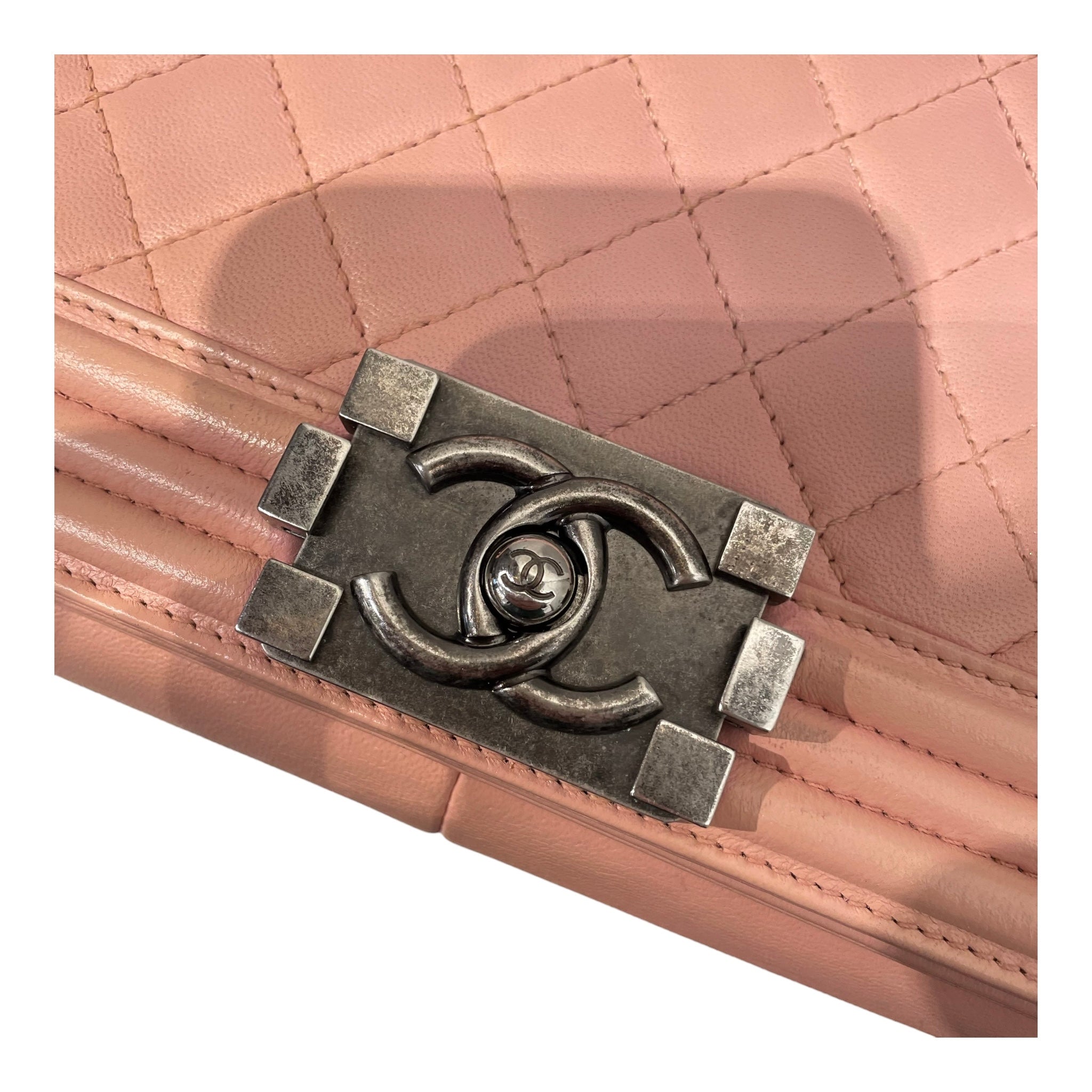 CHANEL/Bag/Leather/PNK/QUILTED CALFSKIN BOY BAG view 6
