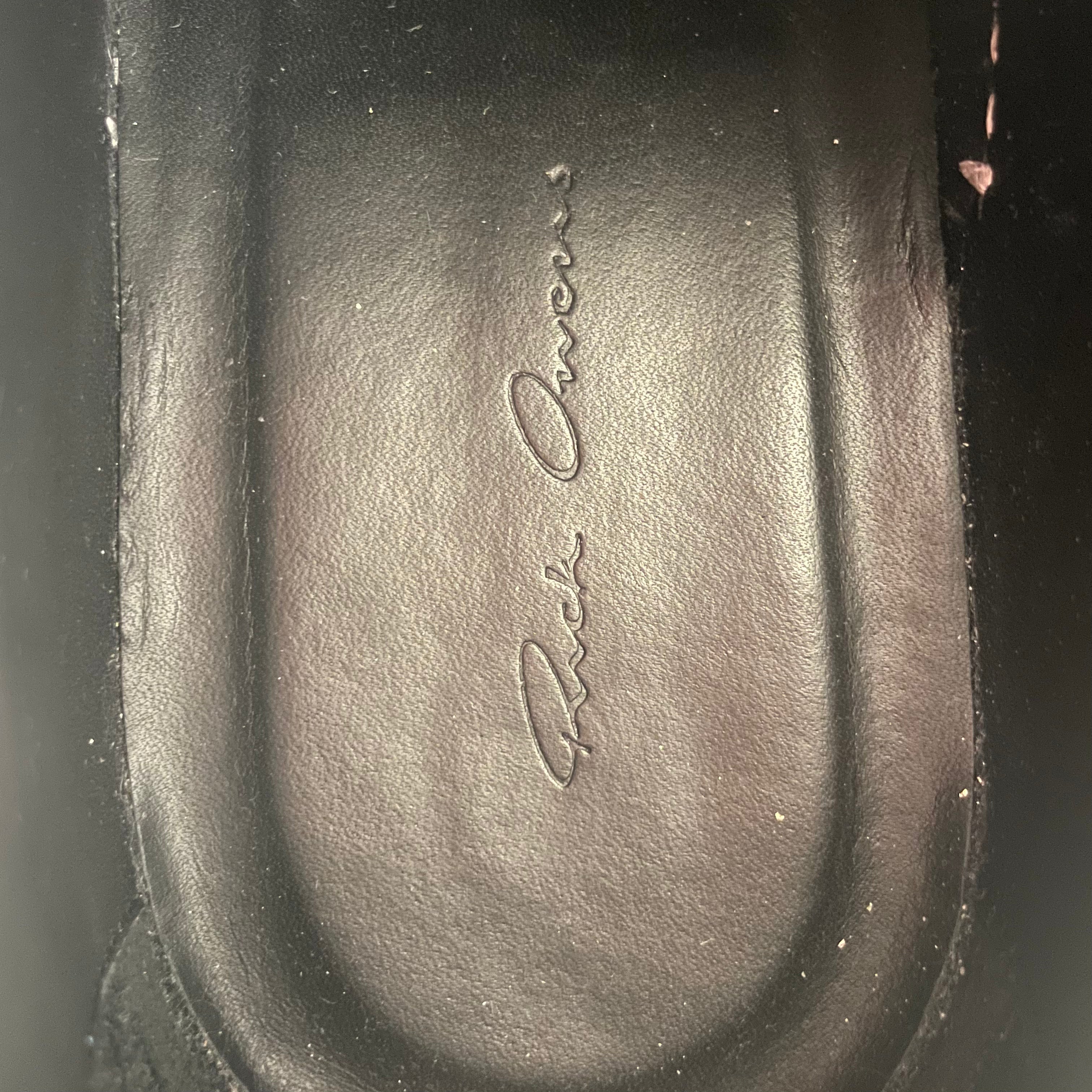 Rick Owens/Low-Sneakers/US 10.5/Leather/BLK/RAMONES LOW TOP SNEAKERS view 3