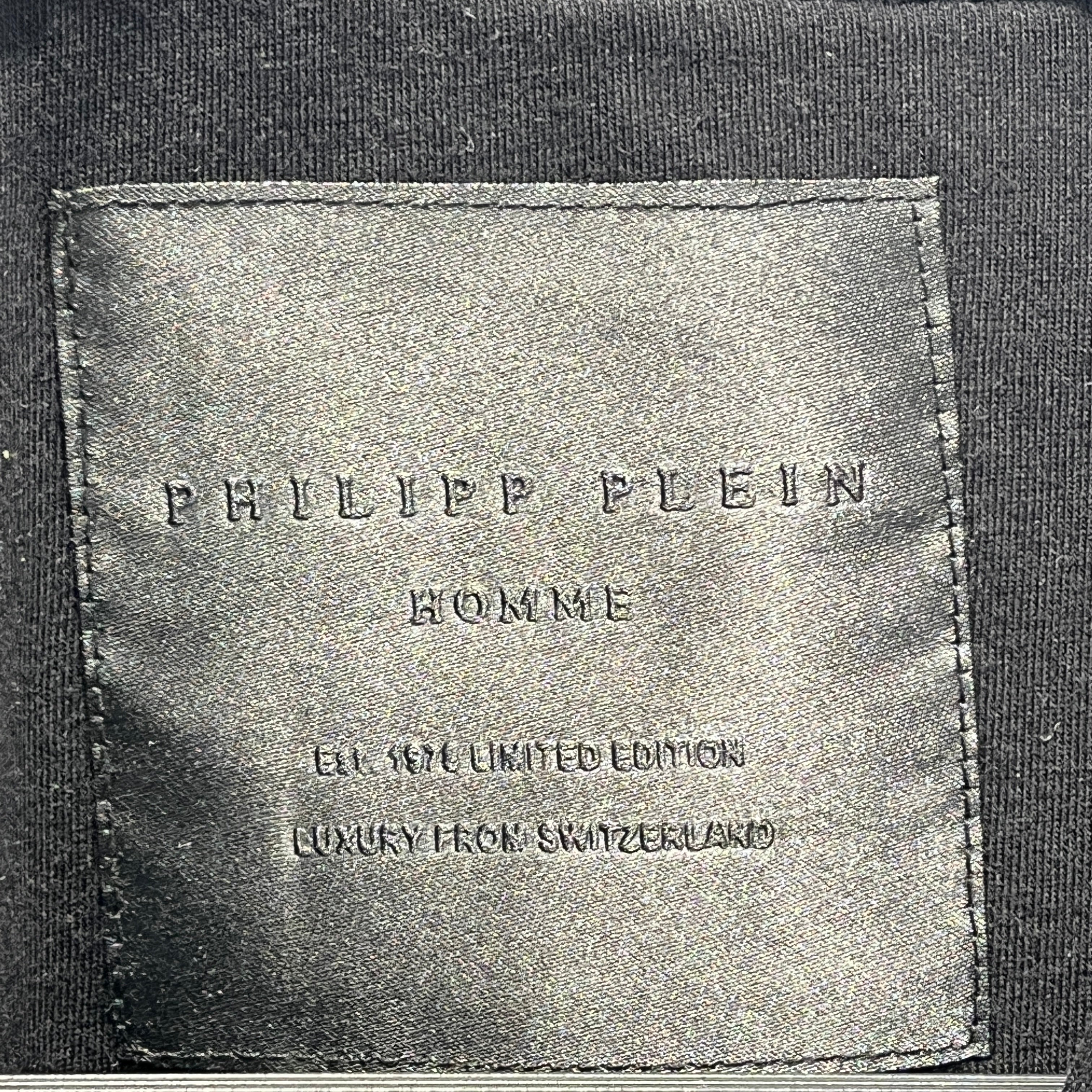 PHILIPP PLEIN/Jacket/L/Cotton/BLK/Border/ view 3