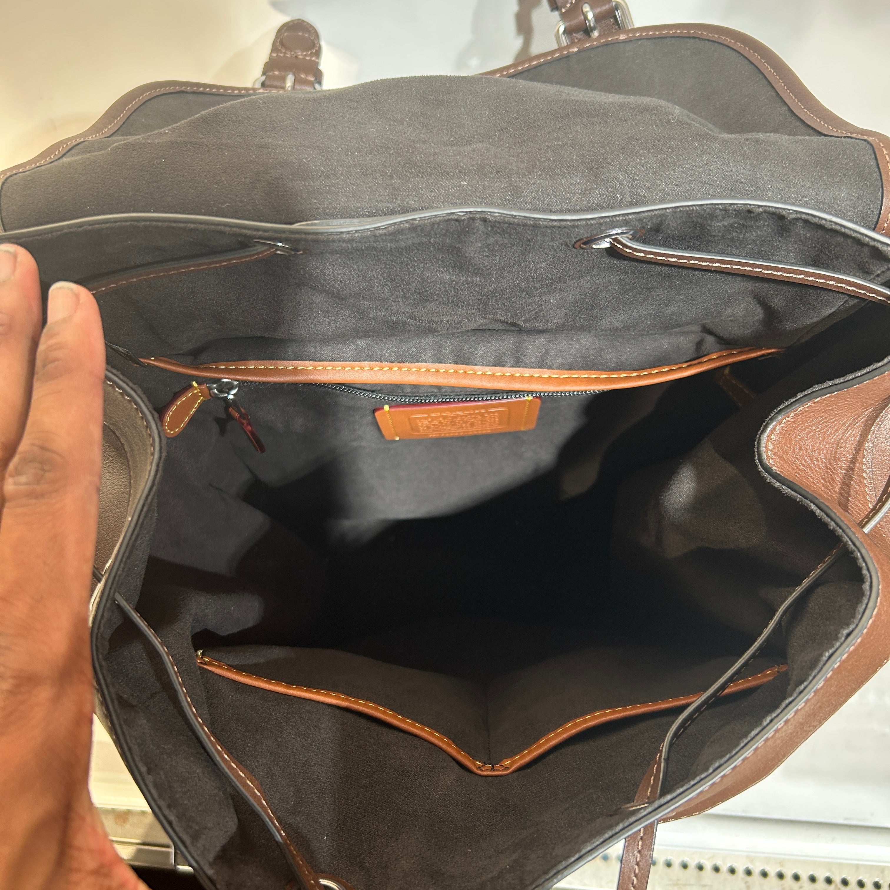 COACH/Backpack/Leather/BRW/HITCH BACKPACK view 4