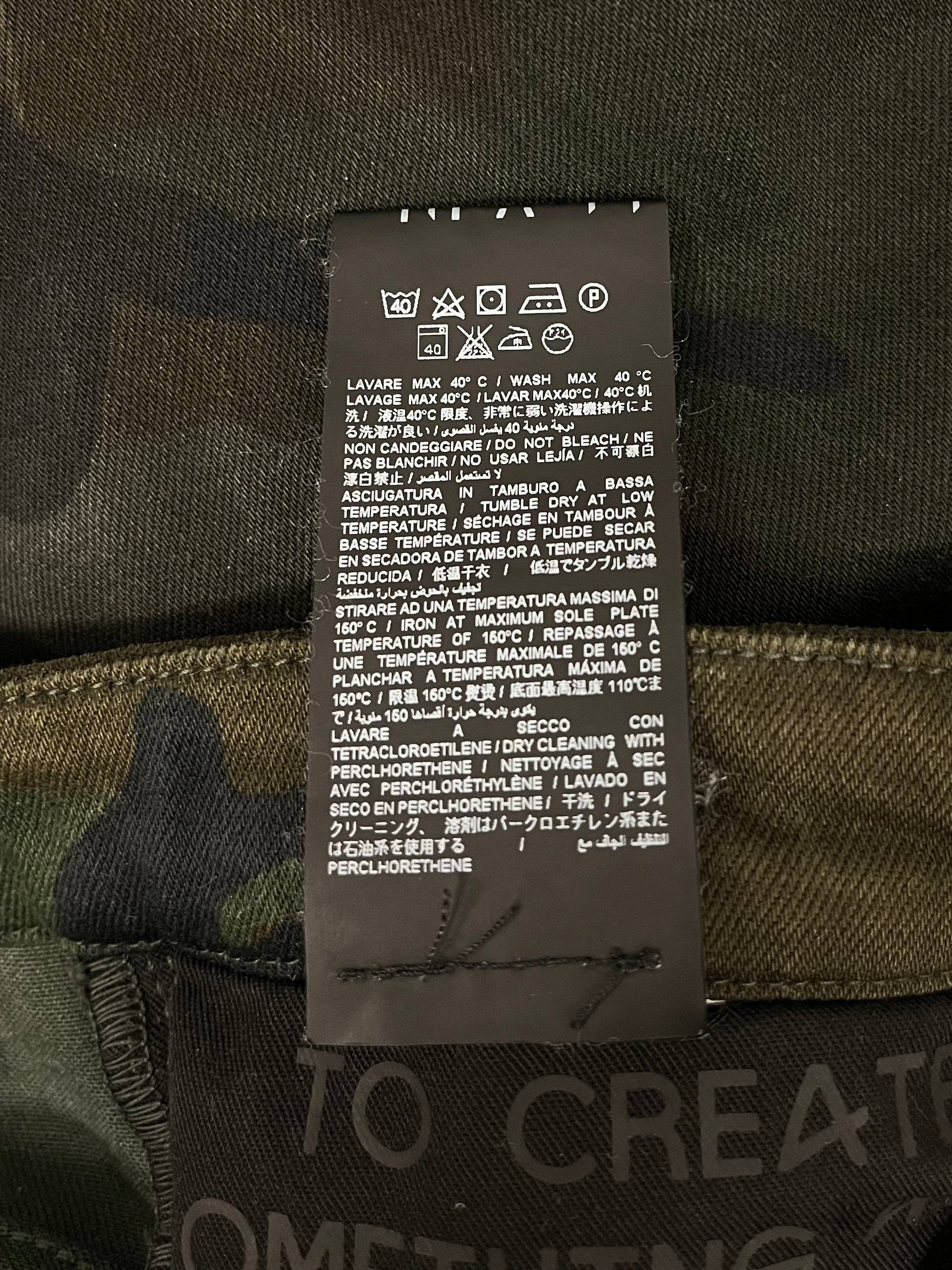 BEN TAVERNITI UNRAVEL PROJECT/Skinny Pants/Cotton/GRN/Camouflage/LACE UP FRONT CLOSURE view 5