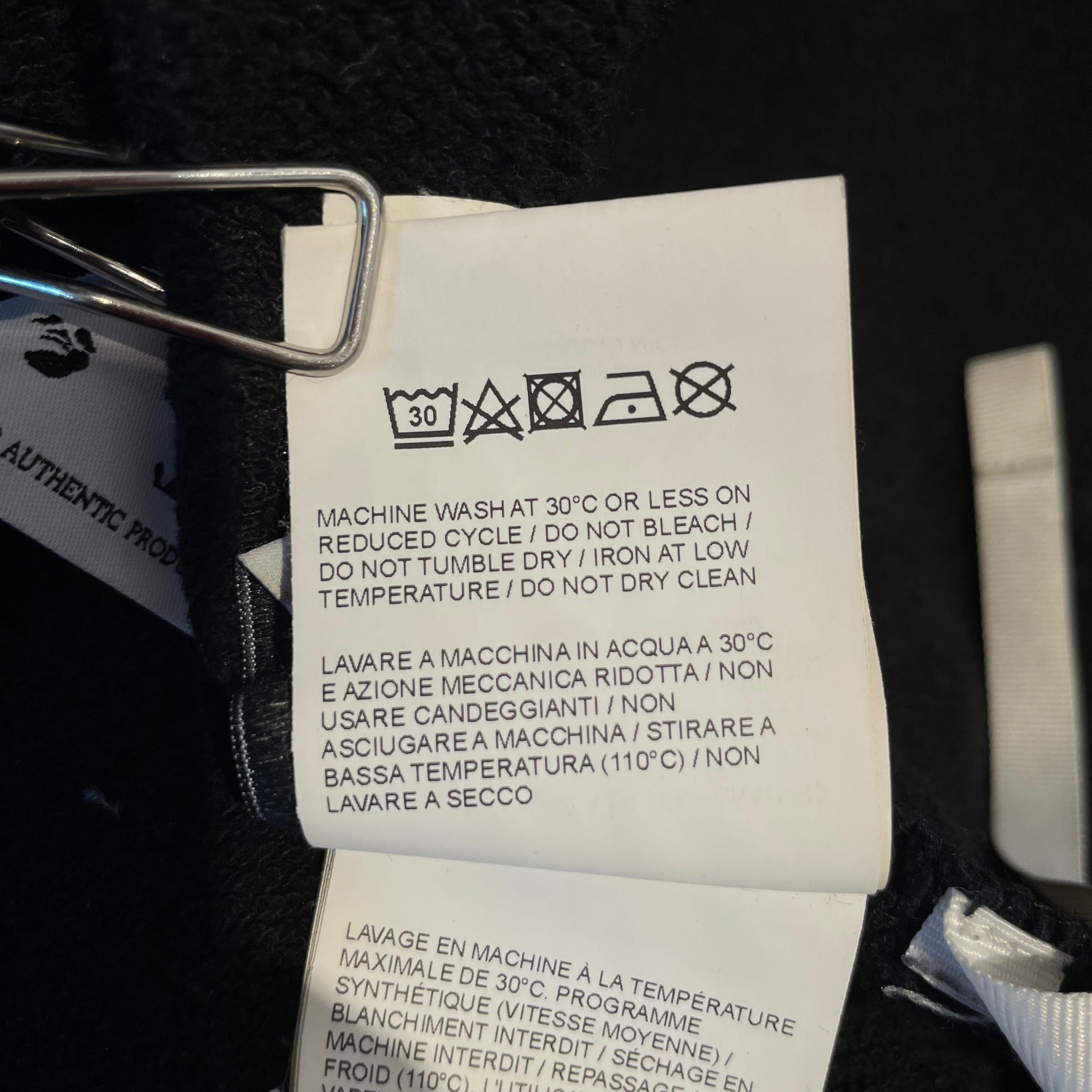 OFF-WHITE/Zip Up Hoodie/XS/Cotton/BLK/Off White White Chain Arrow view 4