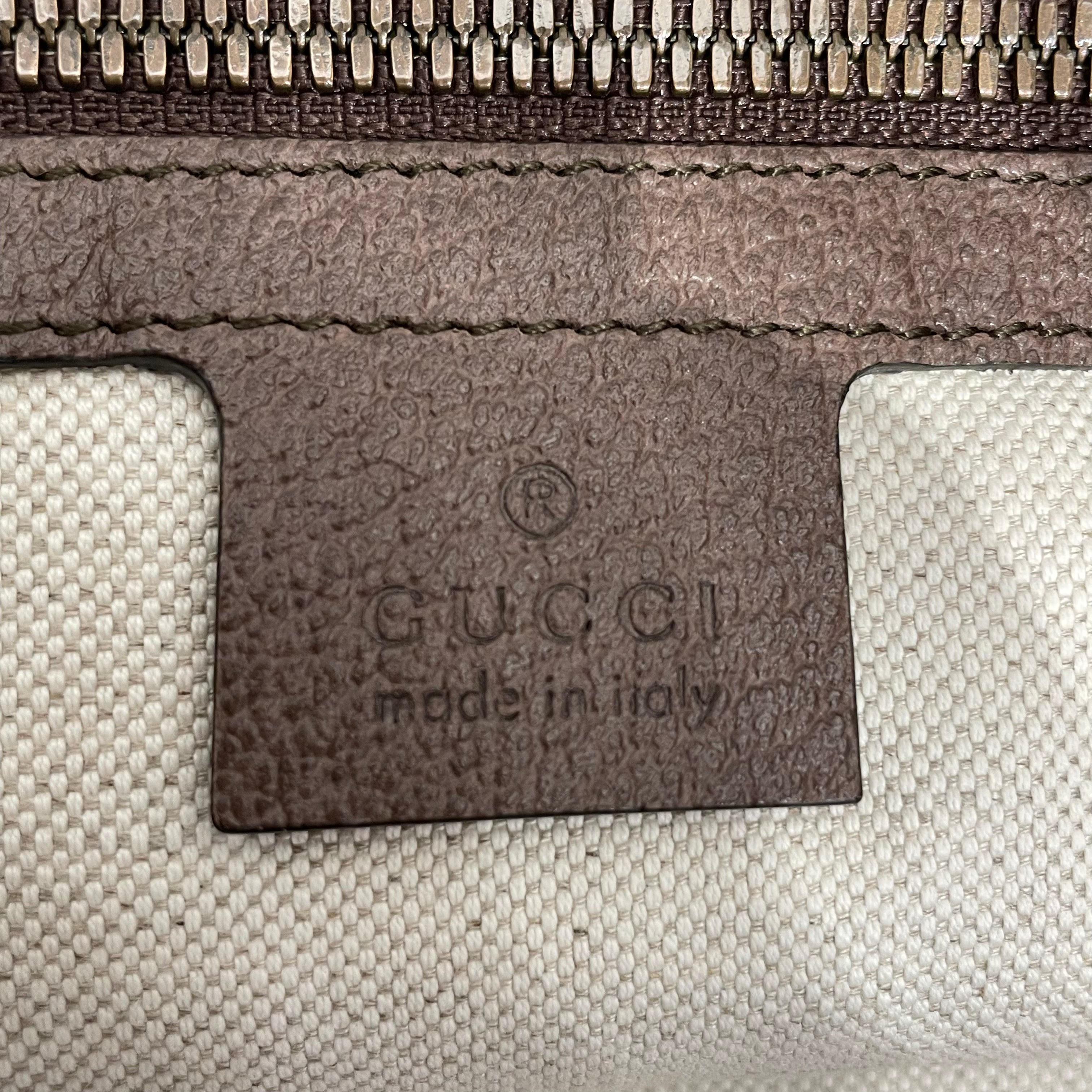 GUCCI/Cross Body Bag/Monogram/KHK/OPHIDIA HALF MOON view 5
