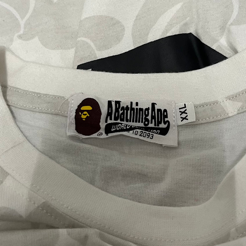 A BATHING APE/T-Shirt/XXL/Cotton/WHT/