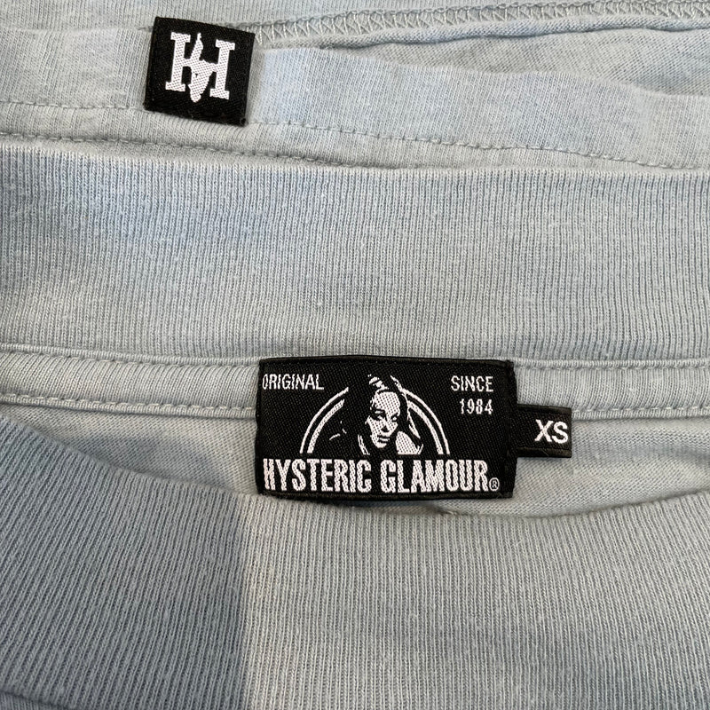 HYSTERIC GLAMOUR/LS T-Shirt/XS/Graphic/Cotton/BLU/