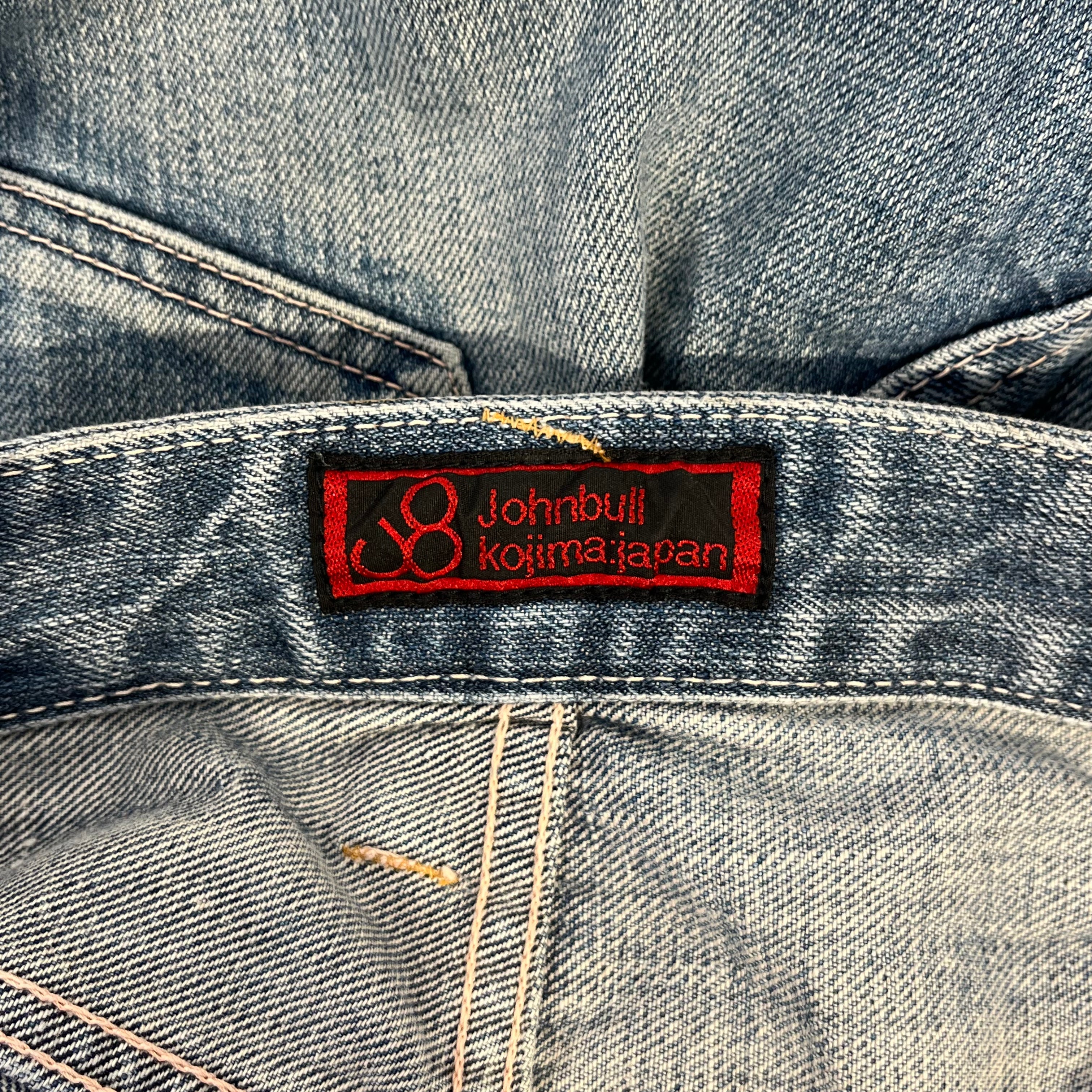 JOHN BULL/Straight Pants/S/Denim/IDG/Selvedge with white patch view 3