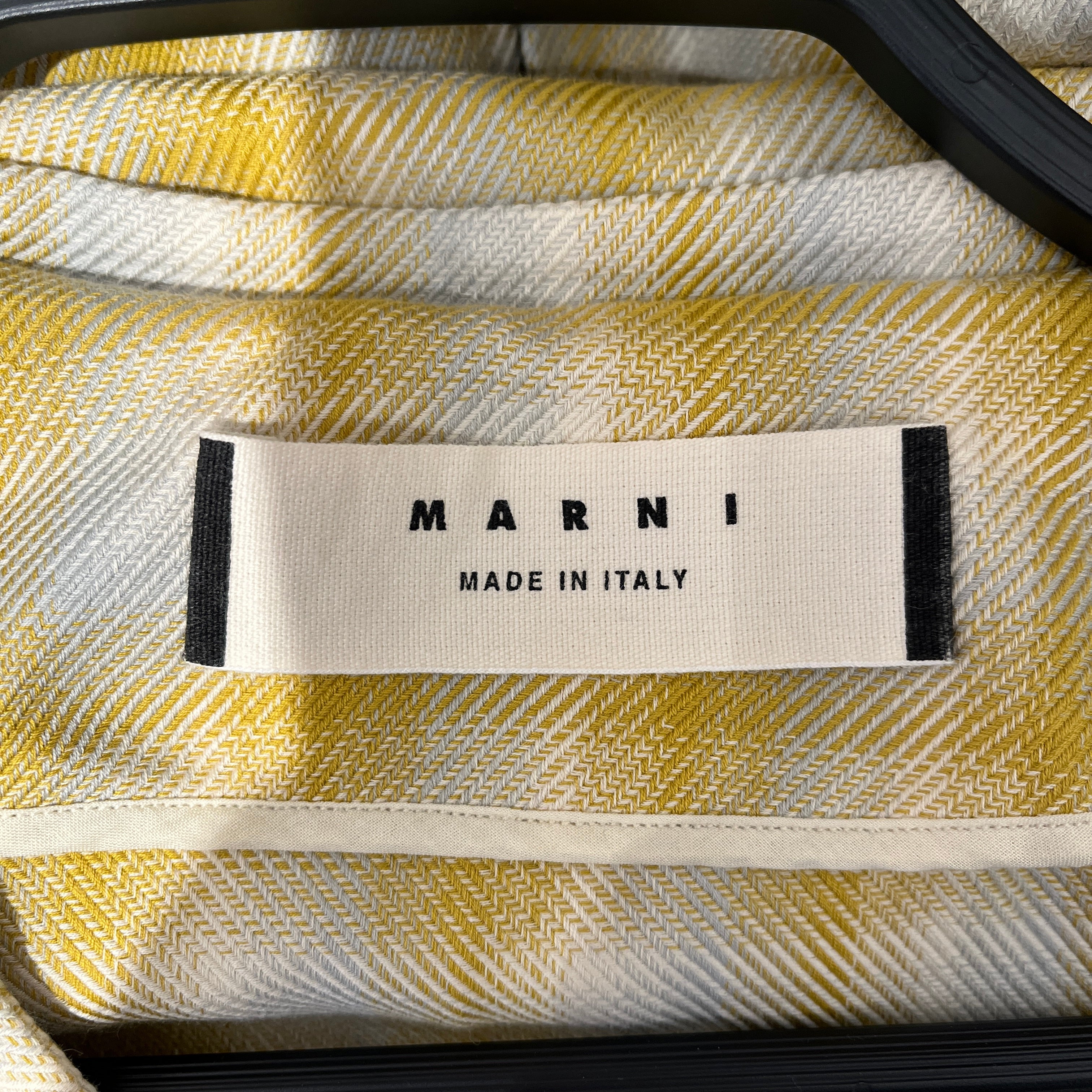 MARNI/Spring Coat/M/Plaid/Cotton/YEL/YLW/BLU PLAID SPRING COAT view 3