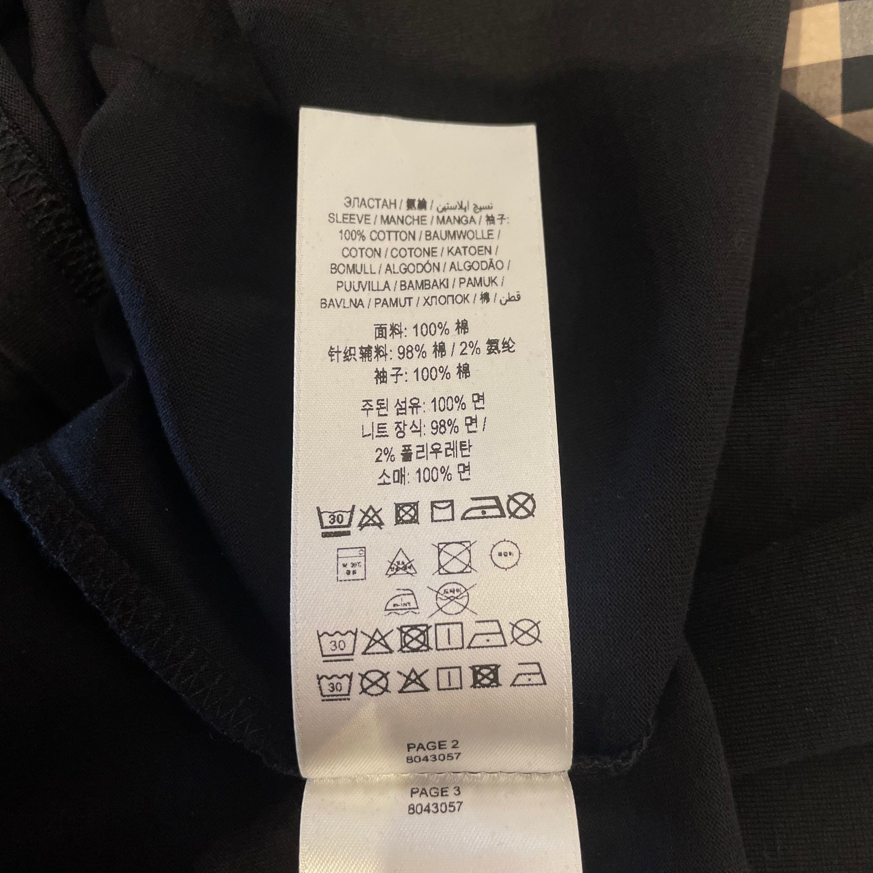 BURBERRY LONDON/T-Shirt/L/Cotton/BLK/Burberry Classic Checkard Shir view 4