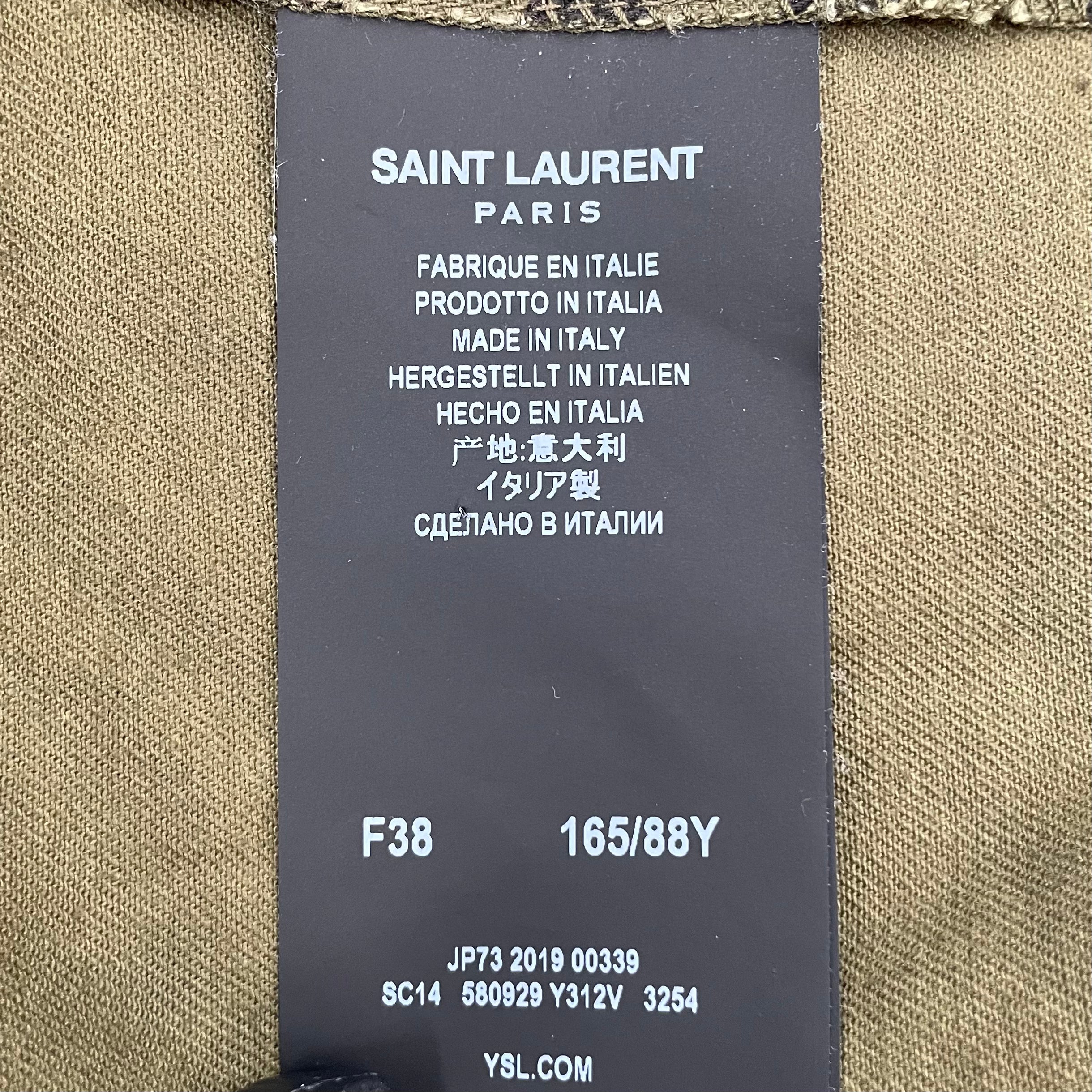SAINT LAURENT/Military Jkt/38/Camouflage/Cotton/GRN/TIGER CAMO W EPAULETS view 4
