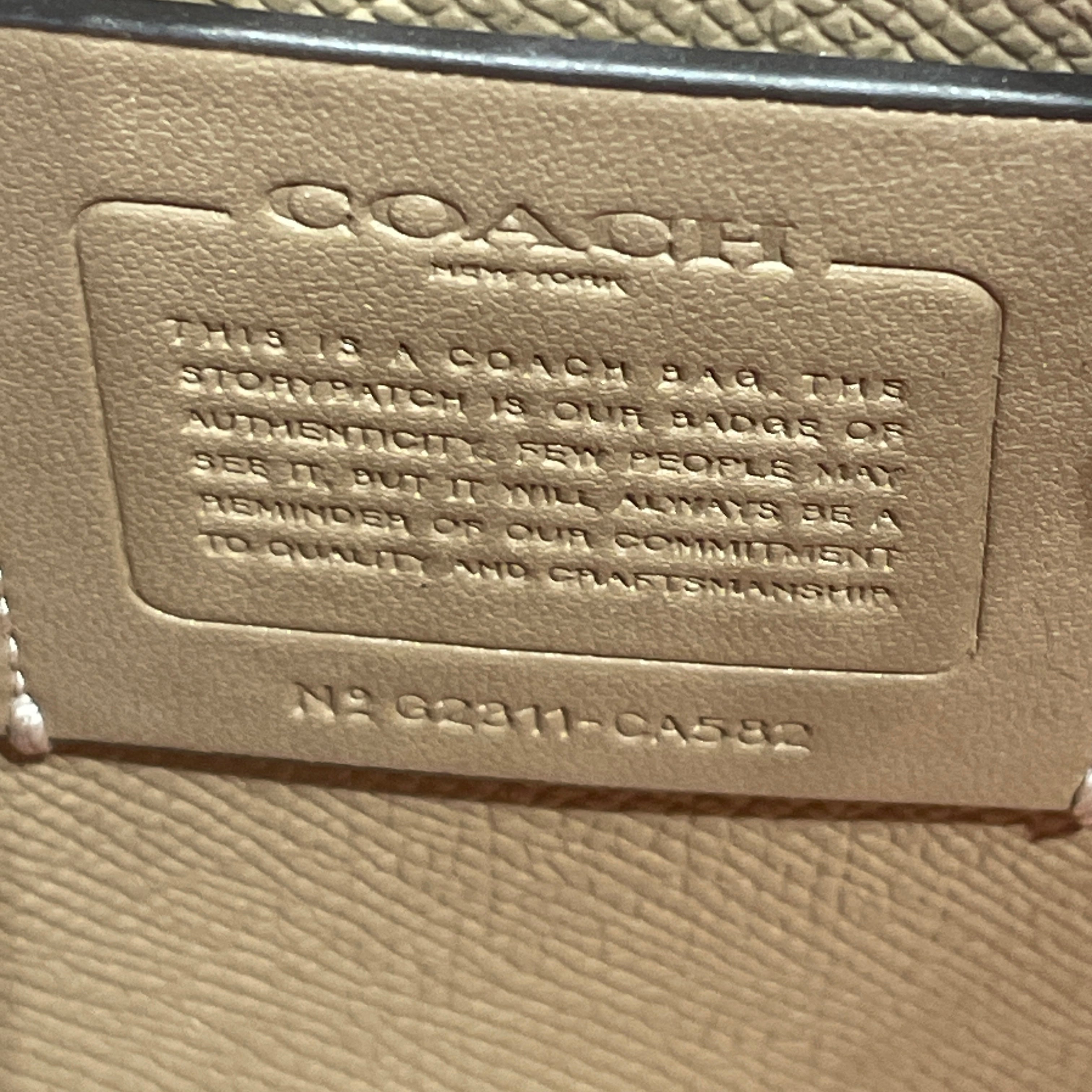 COACH/Cross Body Bag/All Over Print/Leather/BEG/ view 3