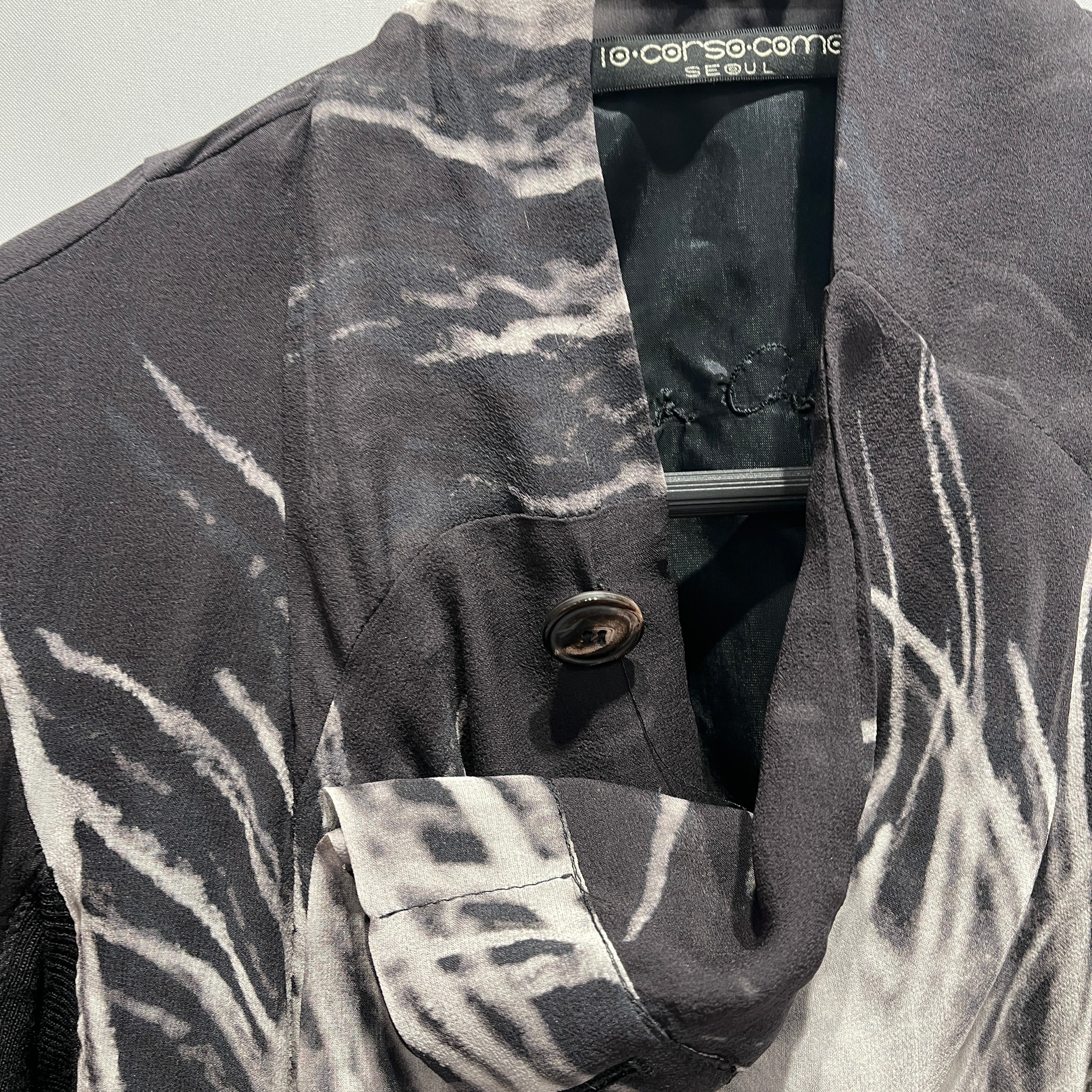 Rick Owens/LS Blouse/S/M/Graphic/Silk/GRY/SILK ASYMM BLOUSE view 8