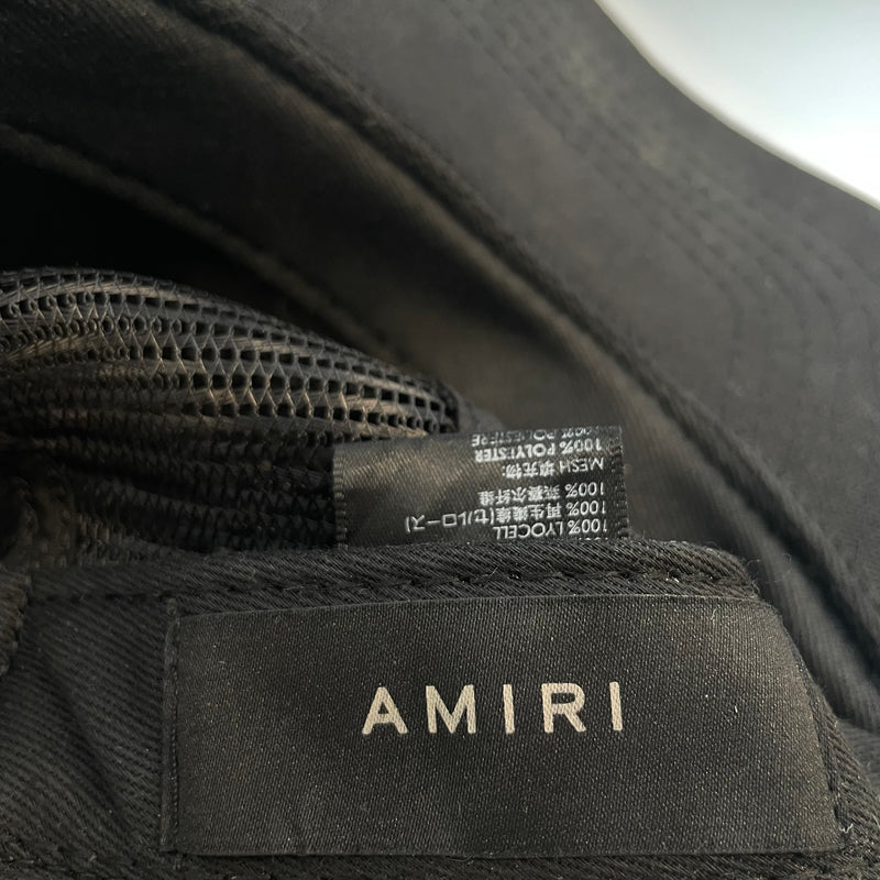 AMIRI/Trucker Cap/Denim/BLK/MA/ WHT LOGO/BLK NET