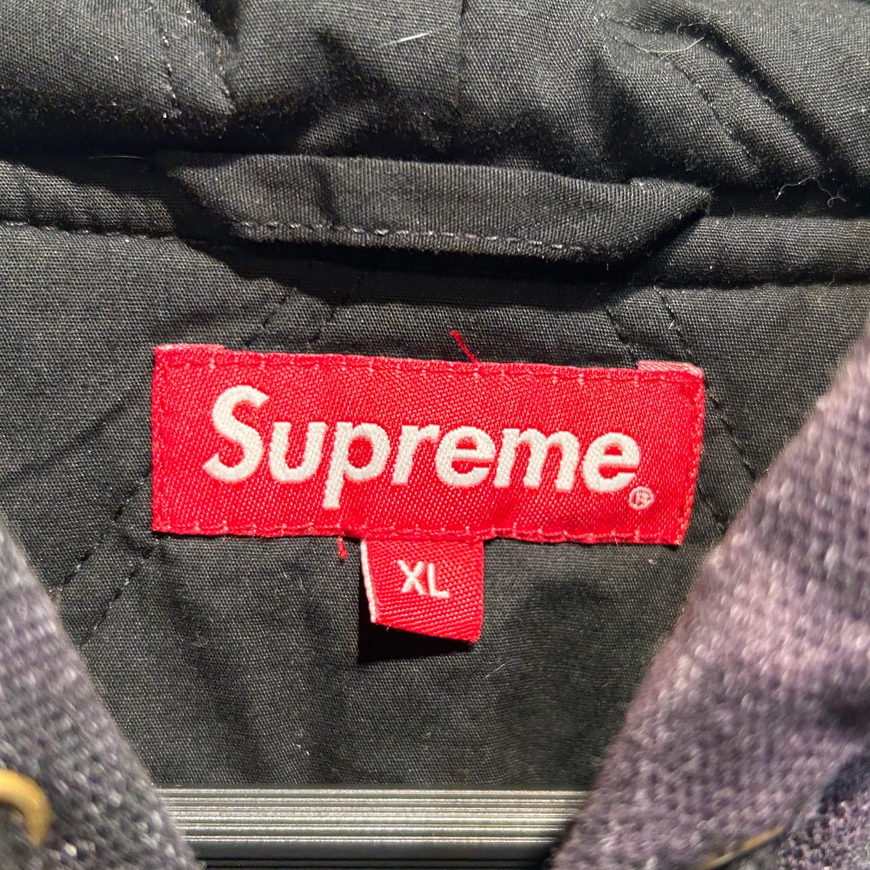 Supreme/Zip Up Hoodie/XL/All Over Print/Cotton/BLK/Eagle Work Jacket view 4