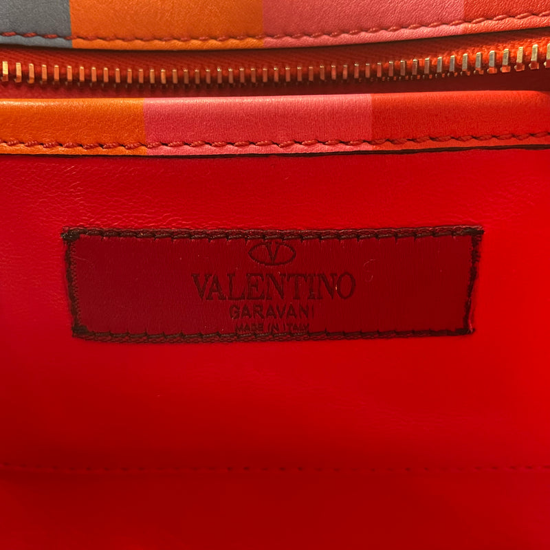 VALENTINO/Cross Body Bag/Stripe/Leather/MLT/MINI RAINBOW ROCKSTUD