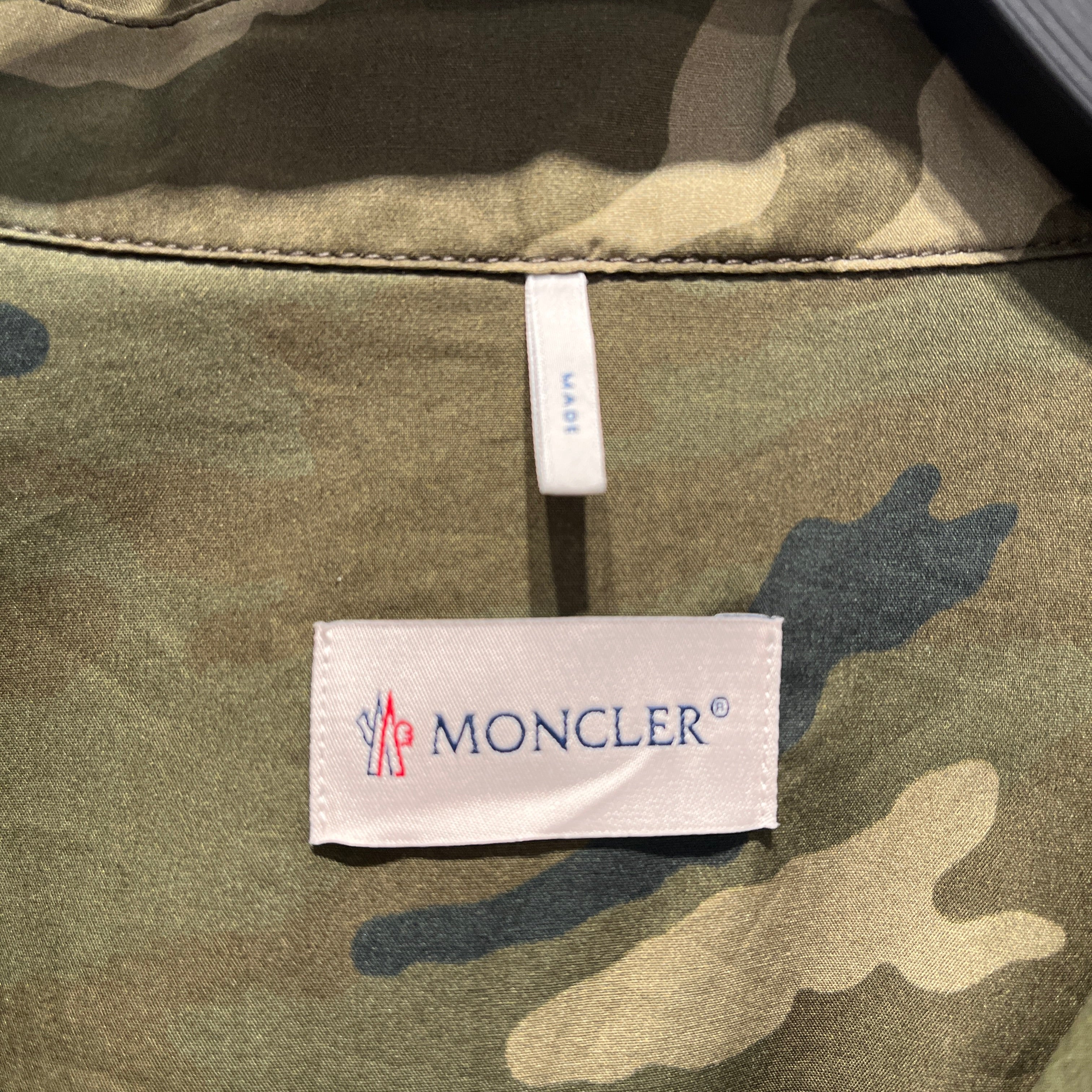 MONCLER/SS Shirt/M/Cotton/GRN/Camouflage/CAMO CAMP BUTTON DOWN view 3