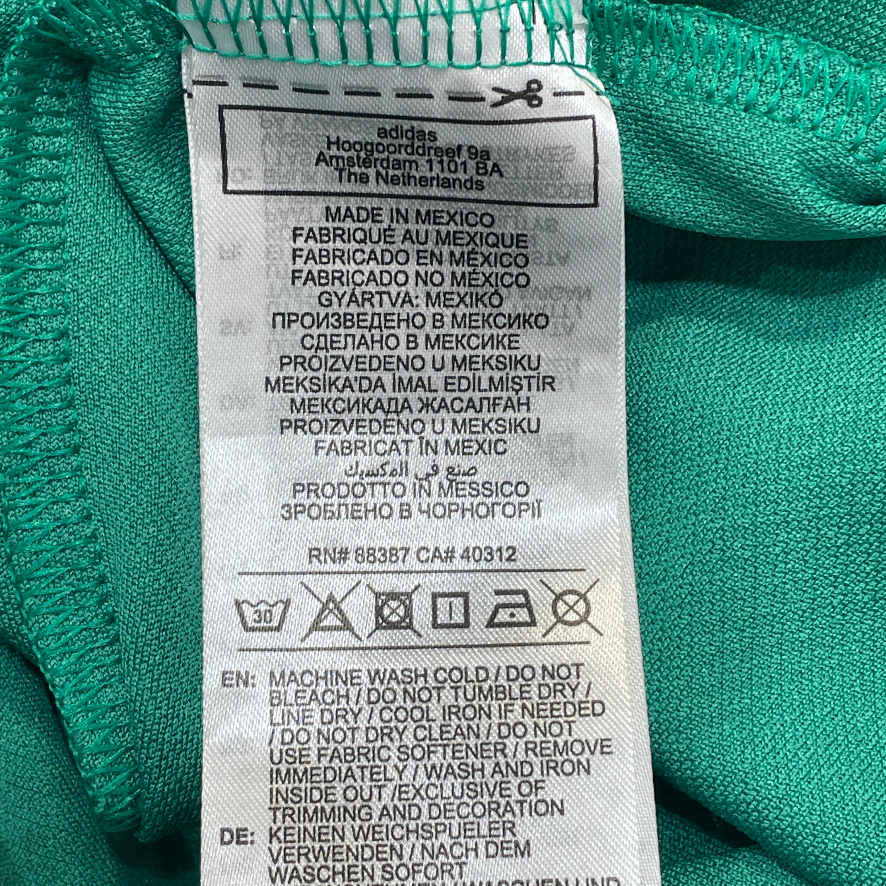 adidas/T-Shirt/L/Polyester/GRN/All Over Print/MEXICO JERSEY view 6