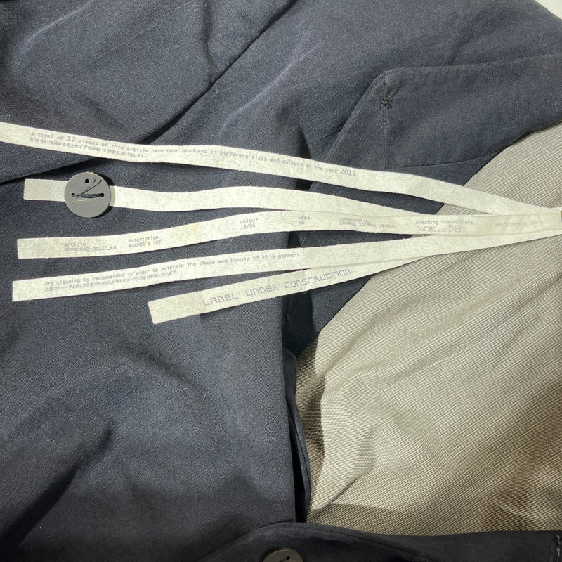LABEL UNDER CONSTRUCTION/Tailored Jkt/50/Cotton/BLK/