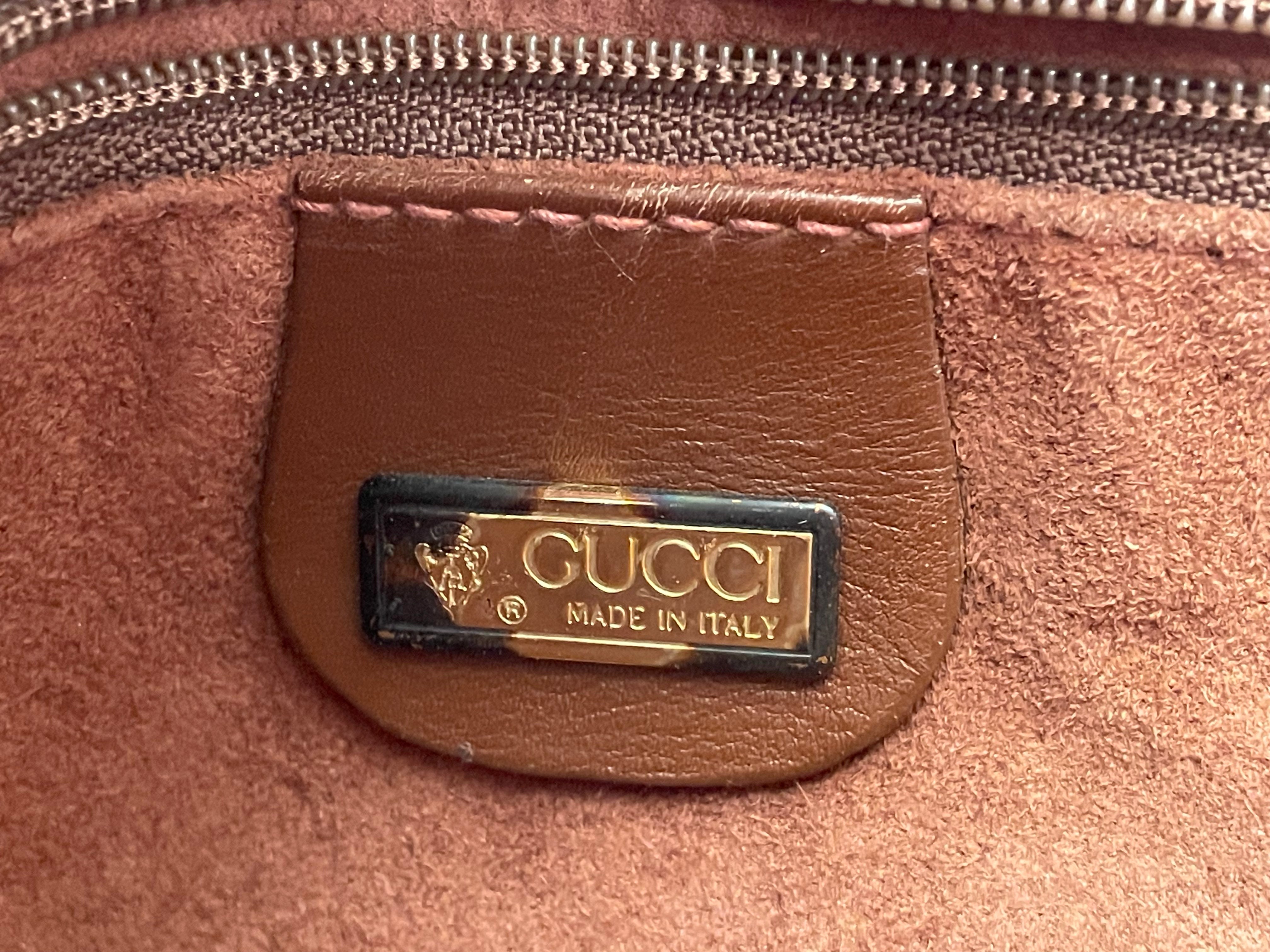 GUCCI/Cross Body Bag/Leather/BRW/Vintage GG view 3