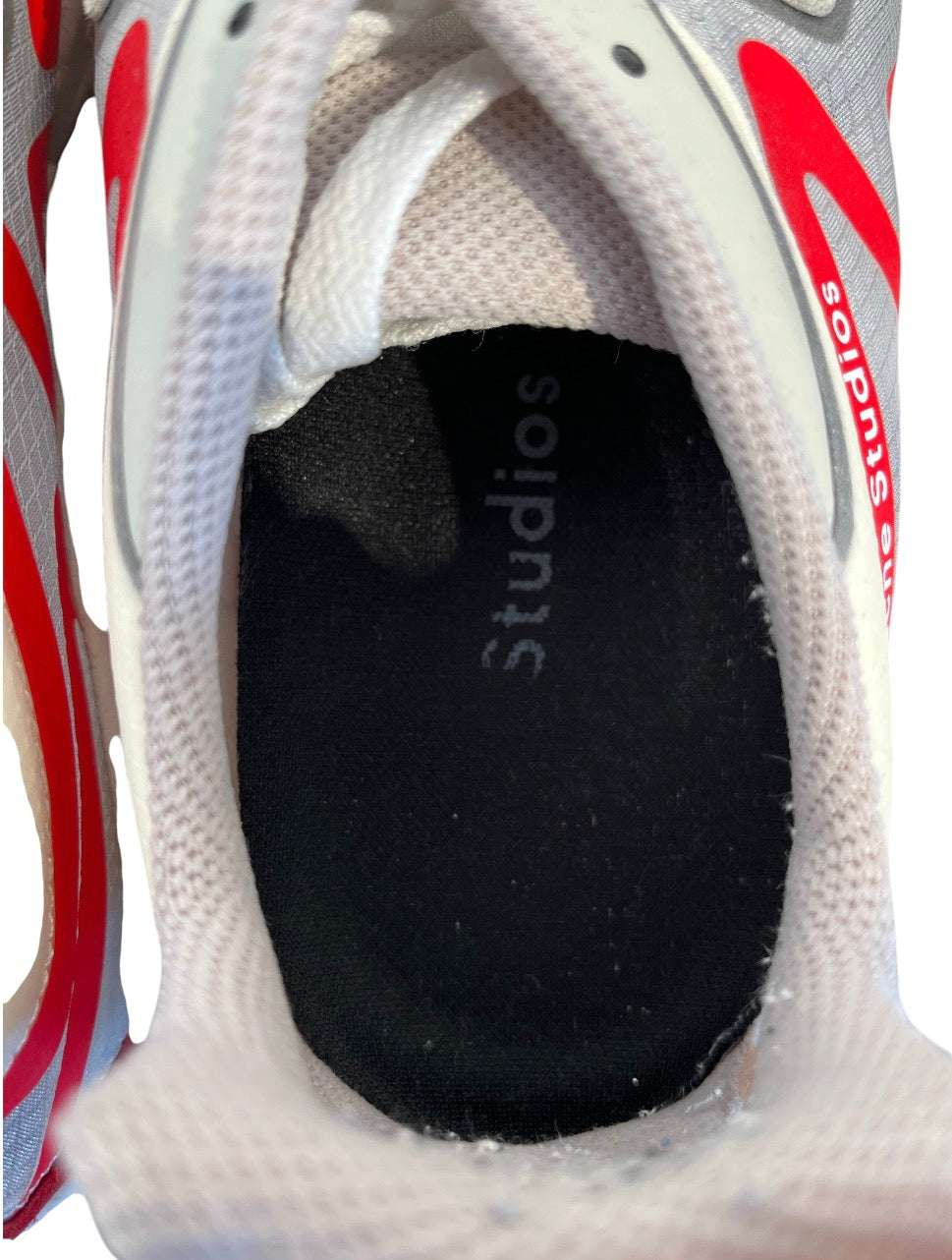 Acne Studios/Low-Sneakers/EU 46/Nylon/SLV/RED AND CLEAR SNEAKERS view 3