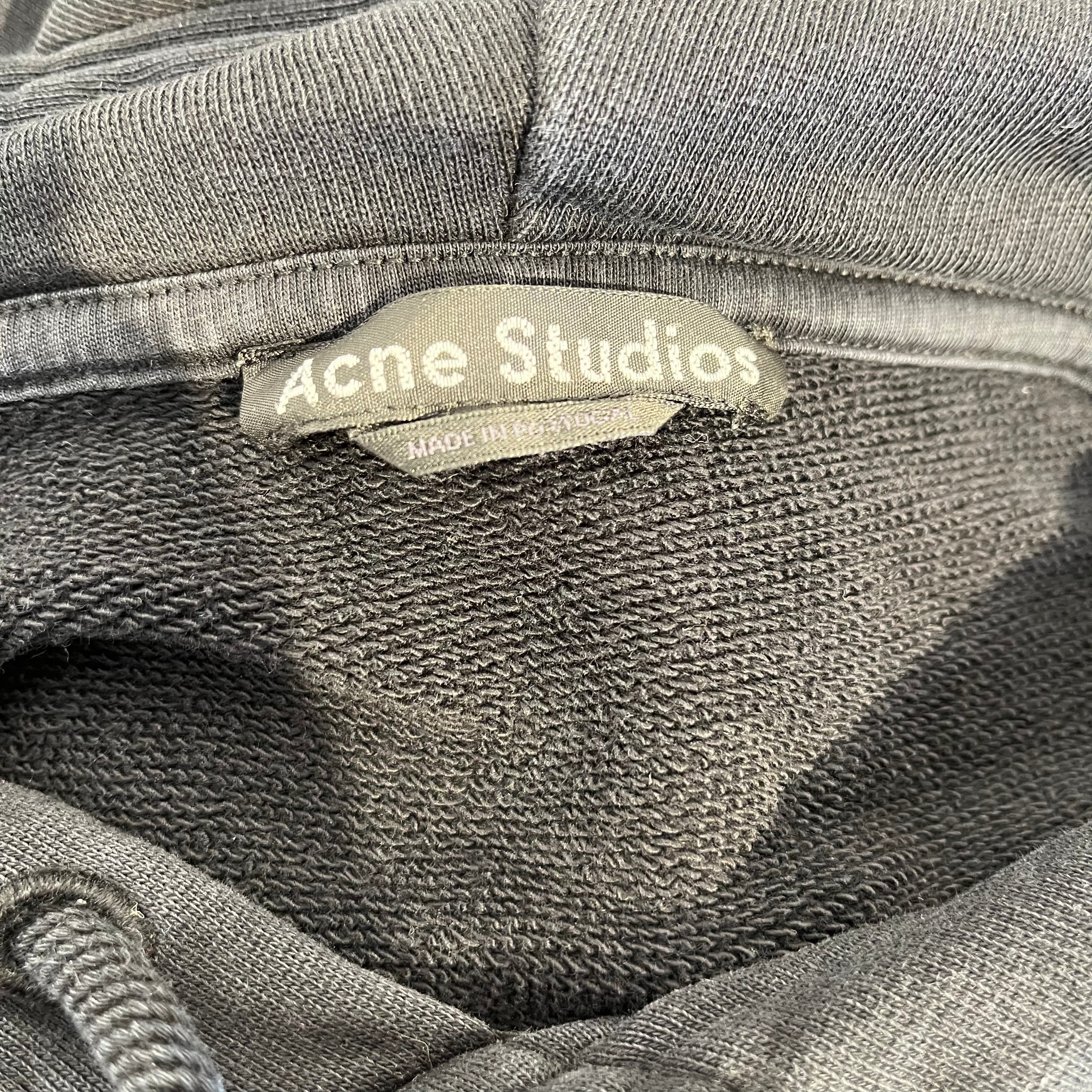 Acne Studios/Hoodie/S/Cotton/BLK/Face patch view 3