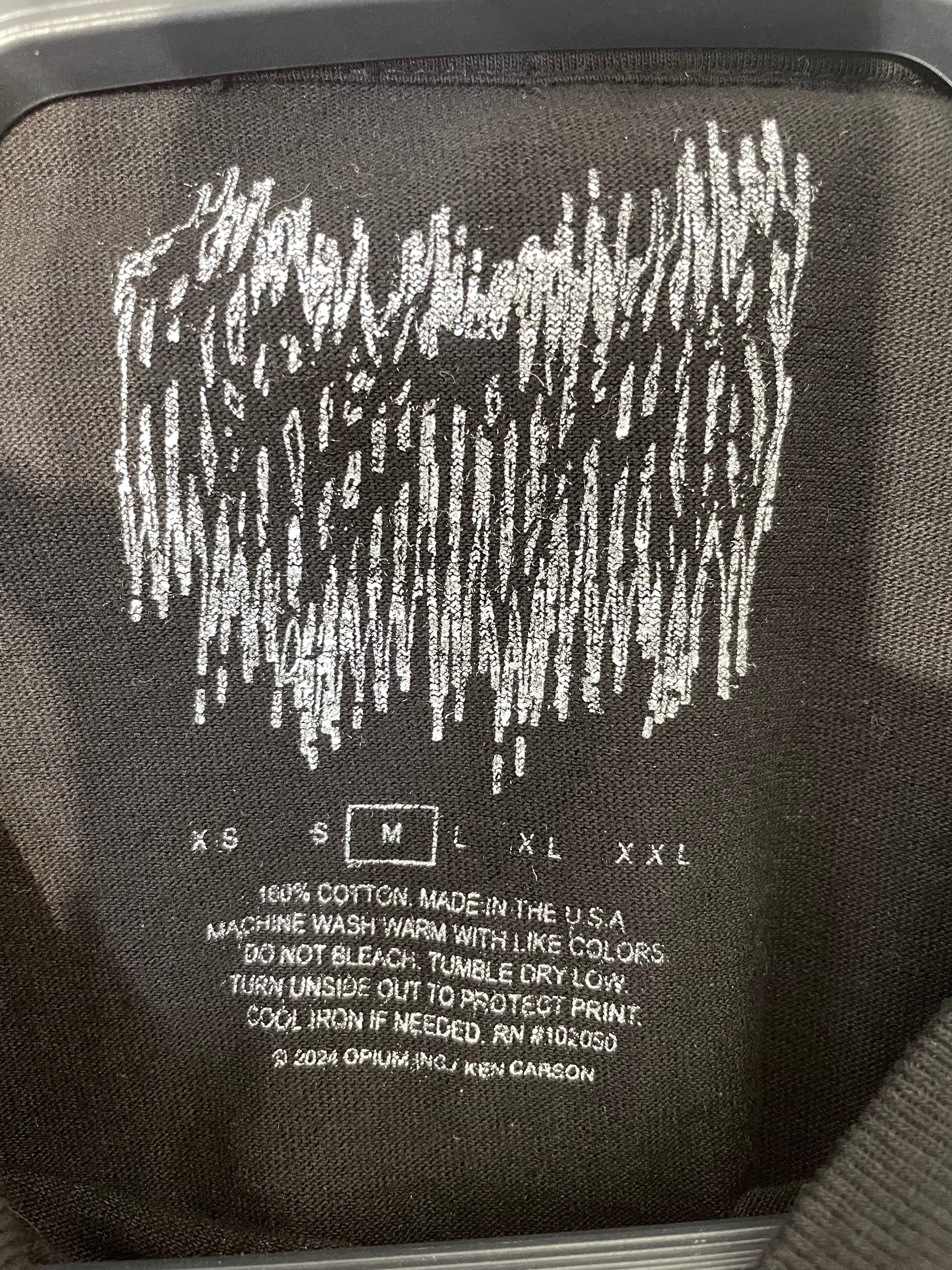 ken carson a great chaos tour/T-Shirt/M/Cotton/BLK/Graphic/rn #102050 view 3