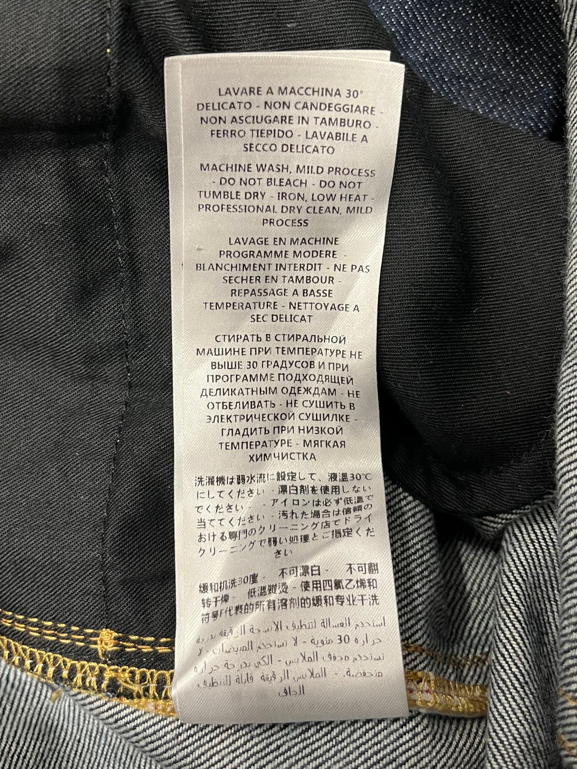 Alexander McQueen/Pants/48/Denim/NVY/WHITE STRIPED DENIM view 5