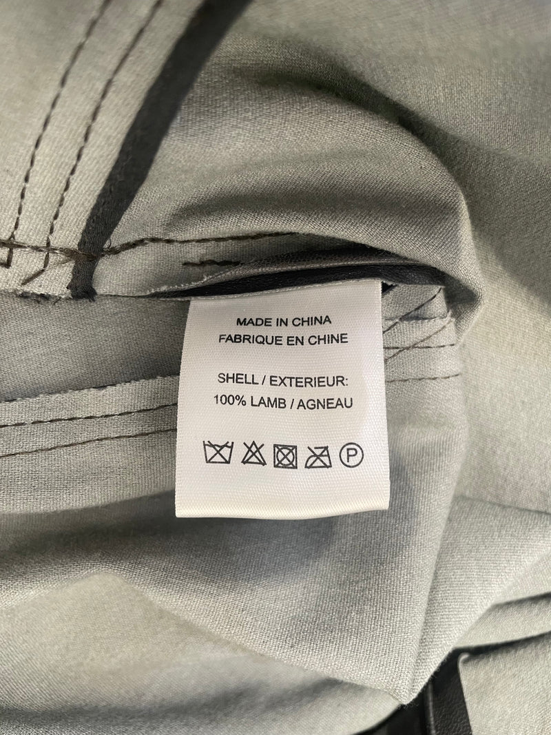 Helmut Lang/Skinny Pants/10/Lambskin/GRY/RN:119376
