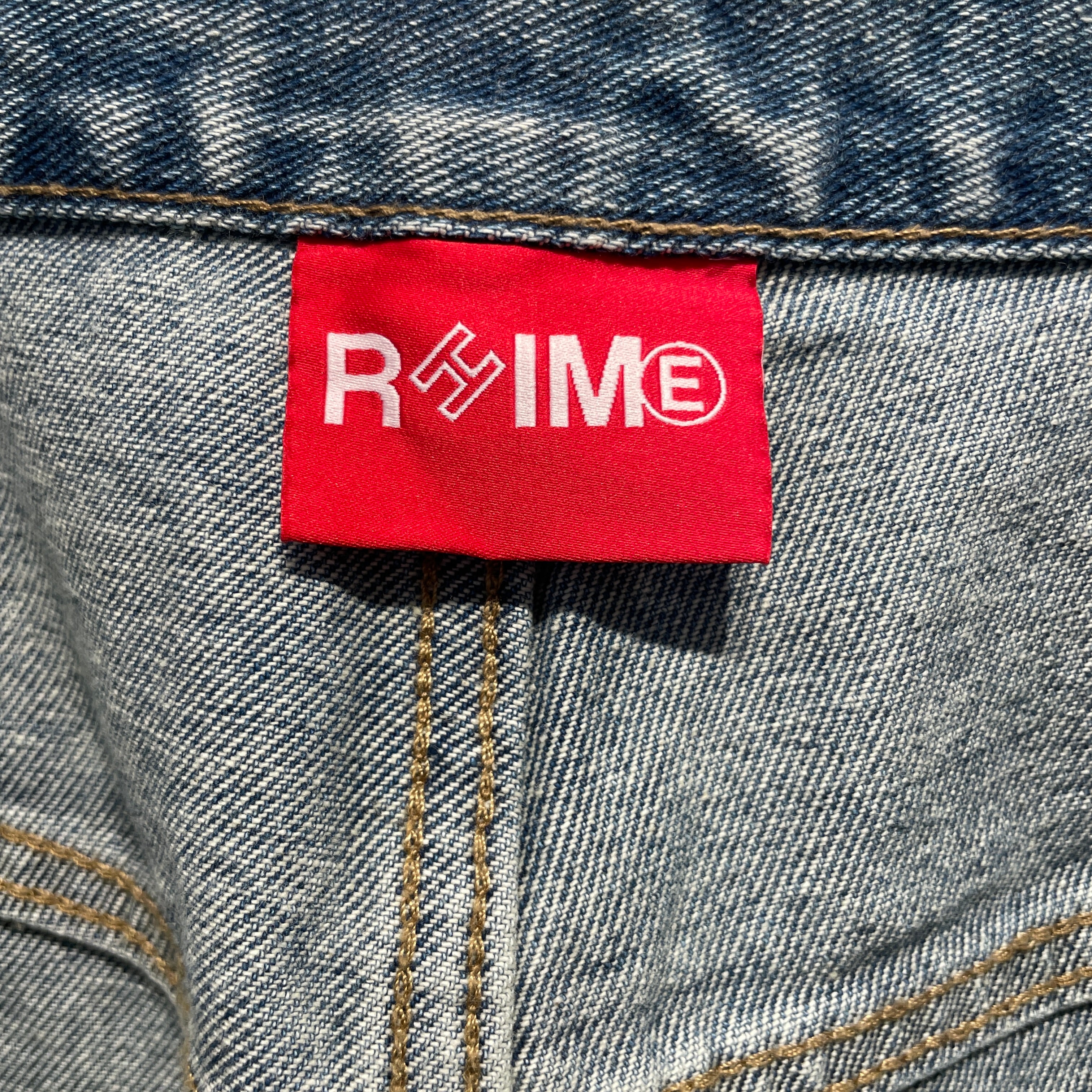 RHIME/Straight Pants/S/Denim/BLU/Low-rise/All Over Print/ view 3