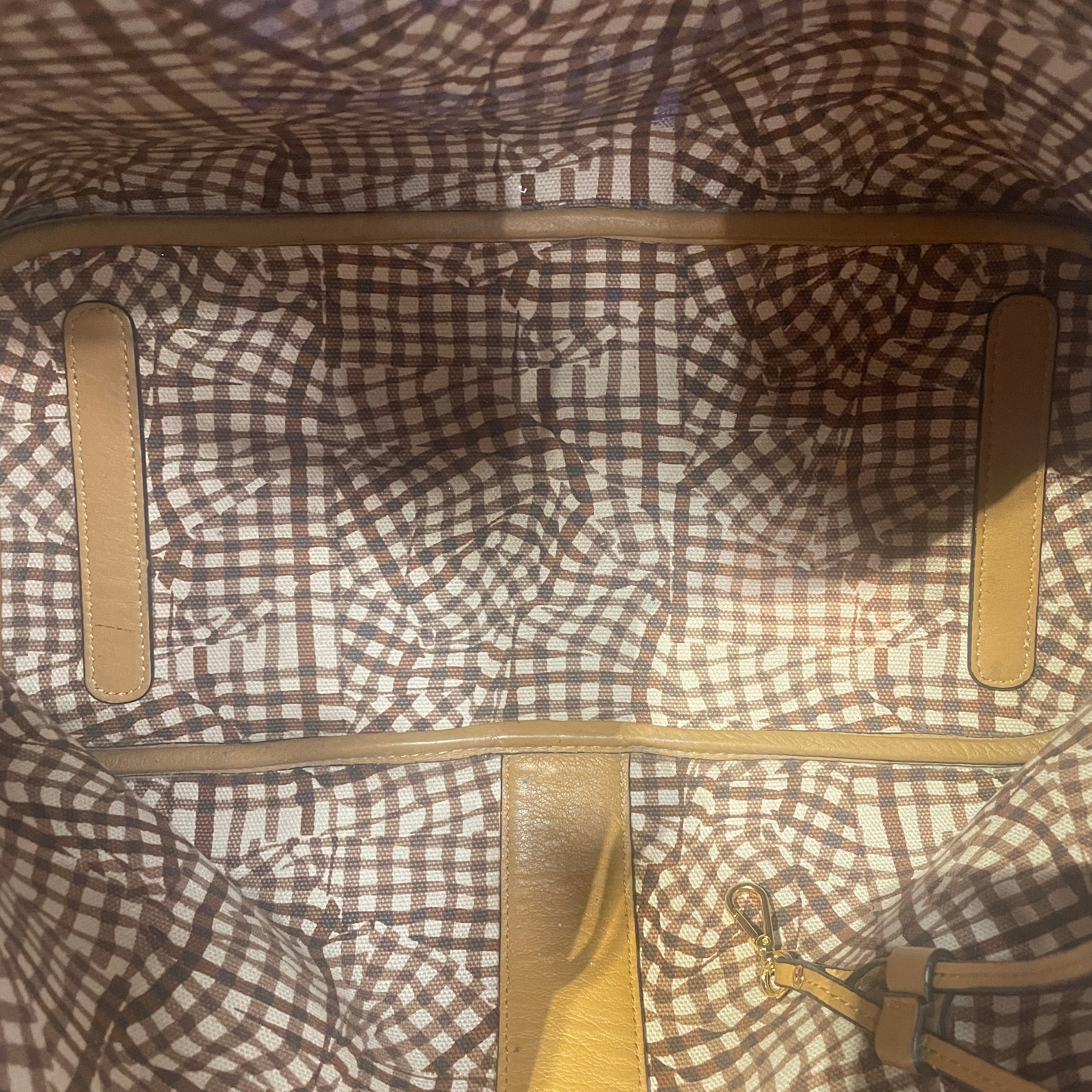MCM/Tote Bag/Monogram/Leather/BRW/Liz Shopper Visestos view 4